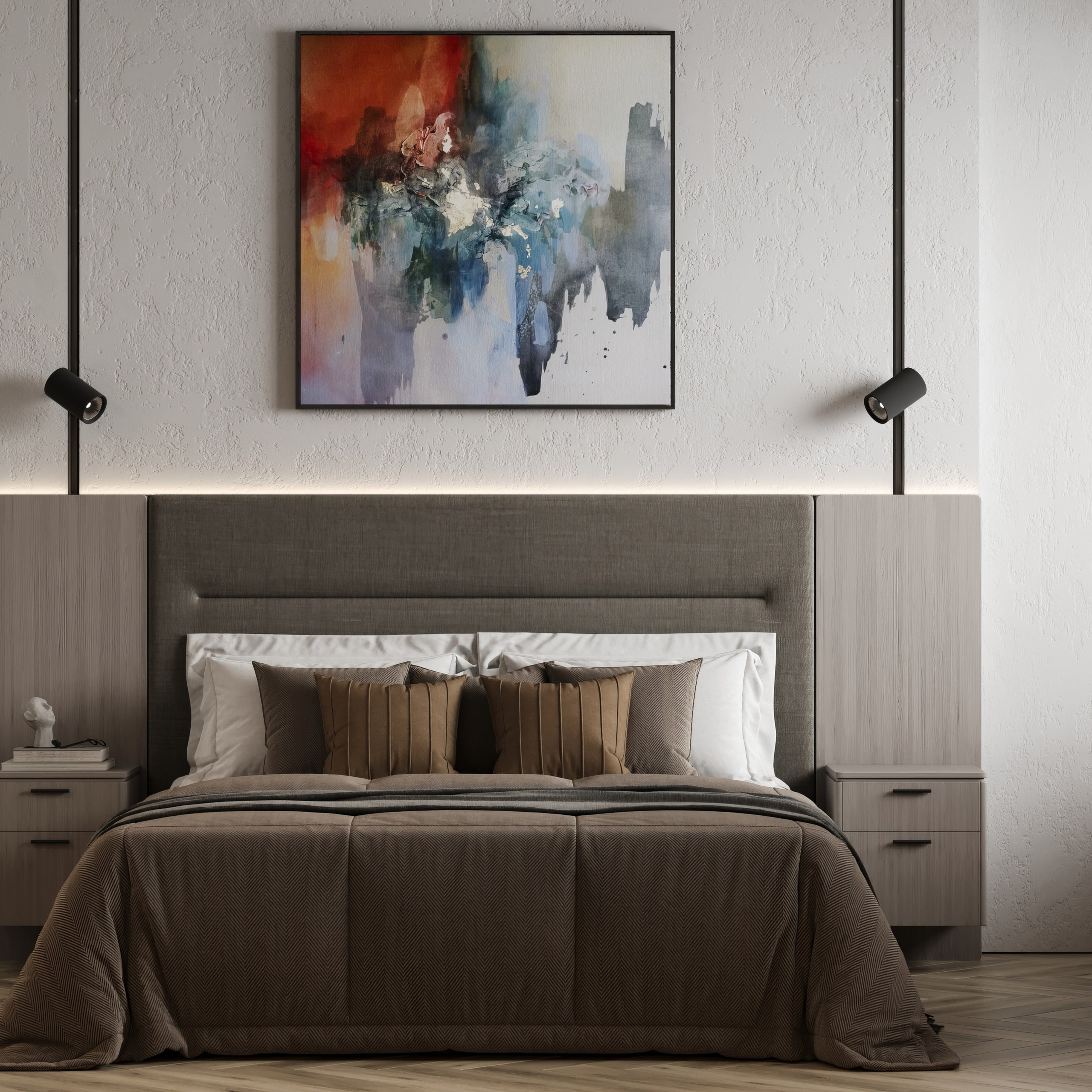 Визуализация квартиры для молодого человека UNO. Головинские пруды. Москва 40 m²