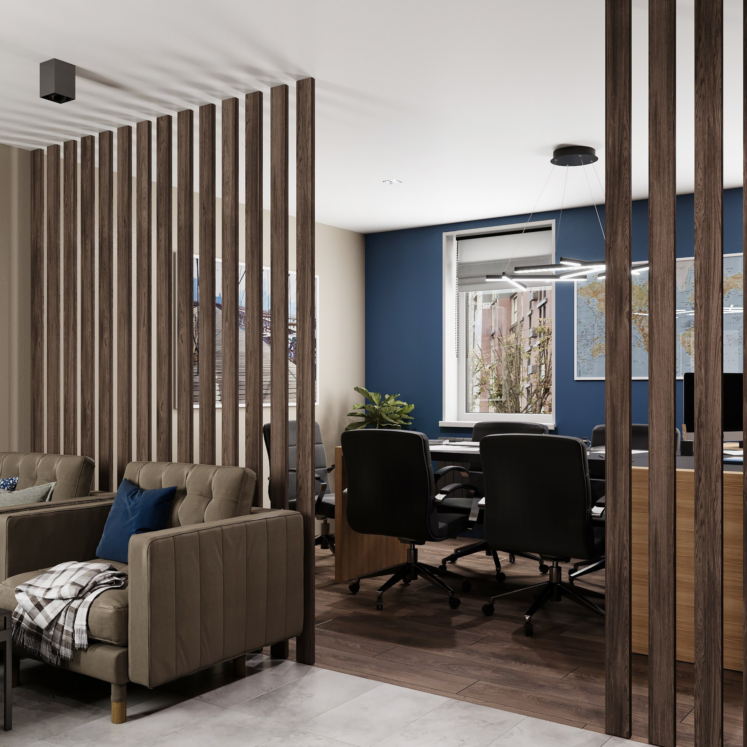 Визуализация офиса 29 m²