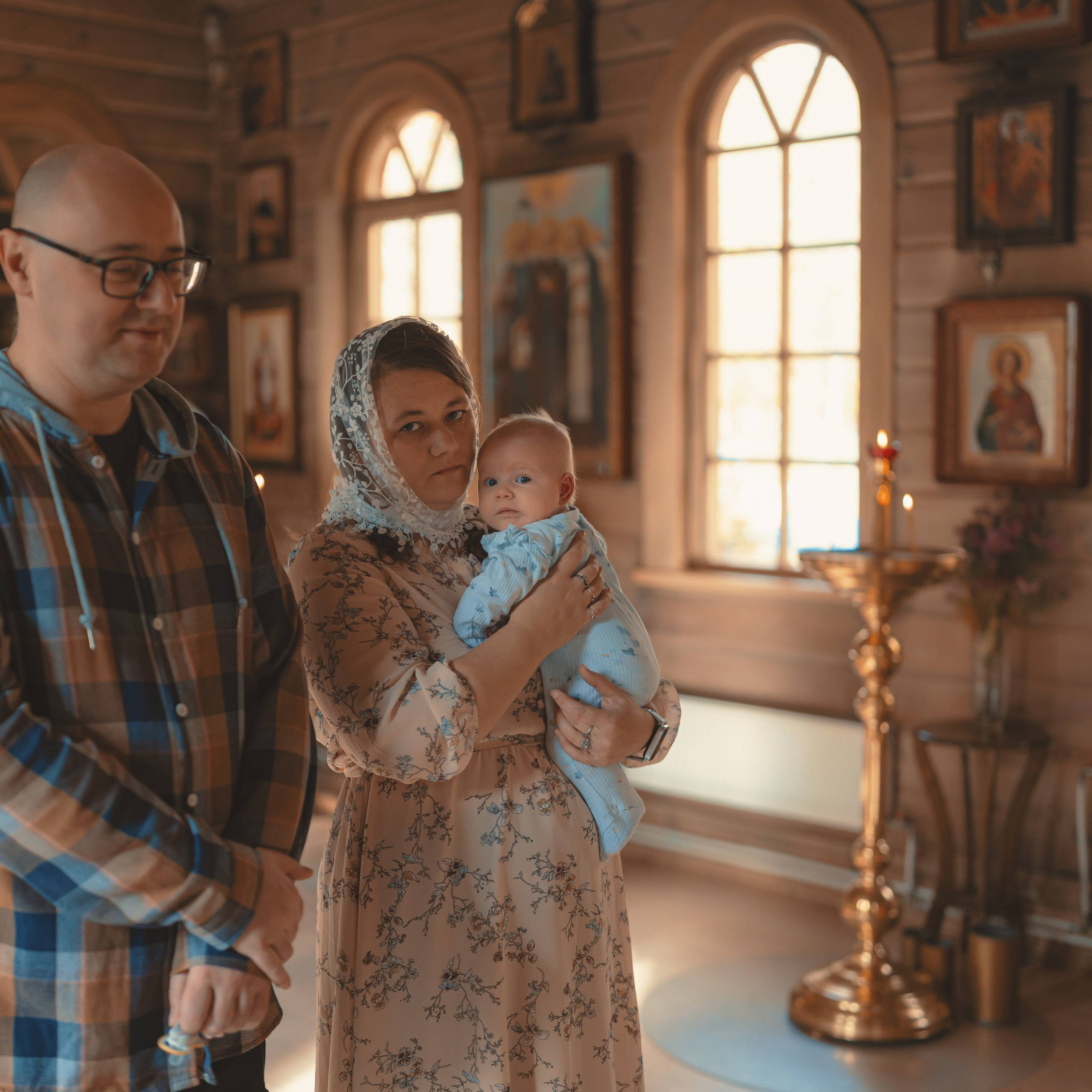 Крещение в Храме Св. Феодора Ушакова в Новогиреево. Семейный фотограф в Москве 📸