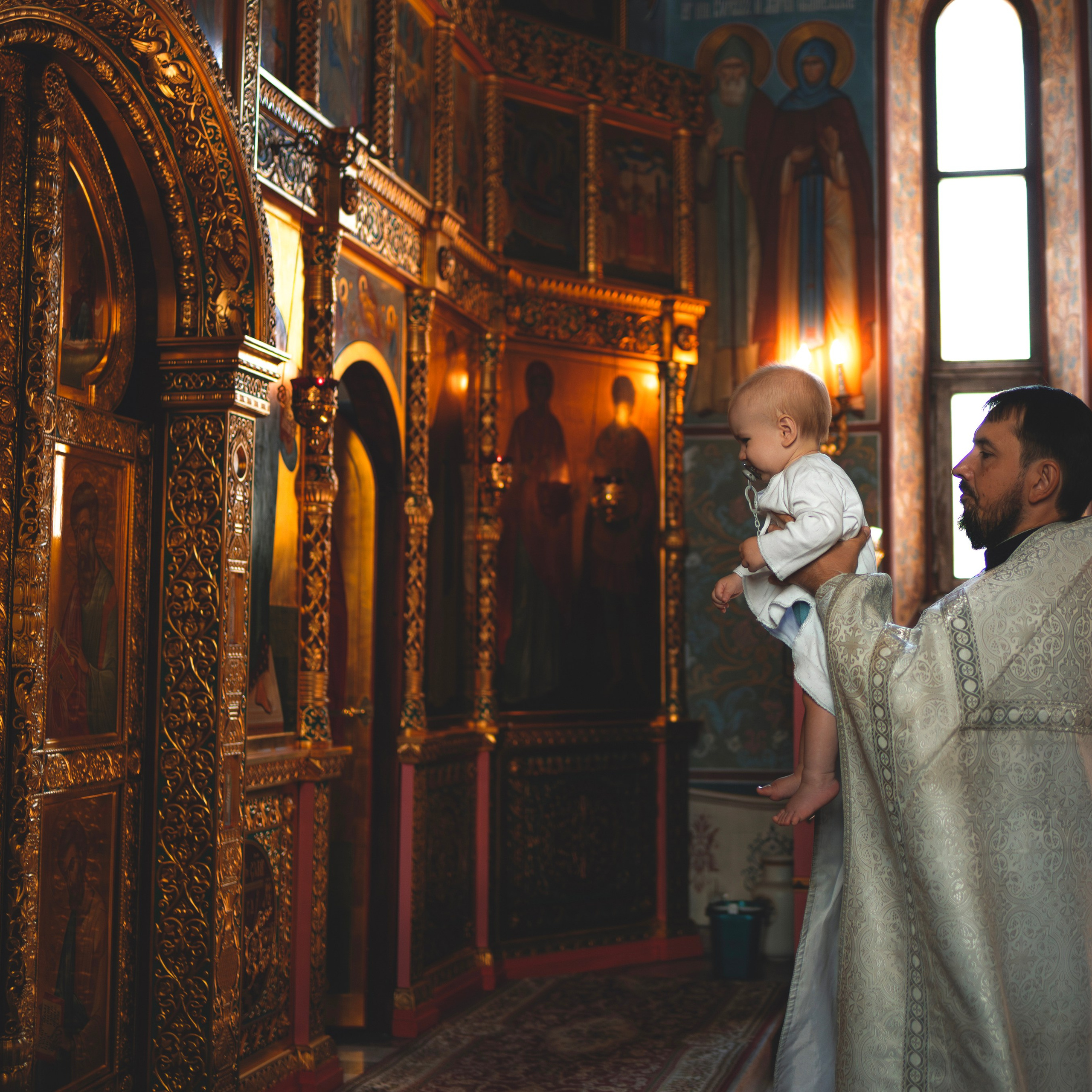 Таинство Крещения в Храме Сергия Радонежского. Семейный фотограф в Москве 📸
