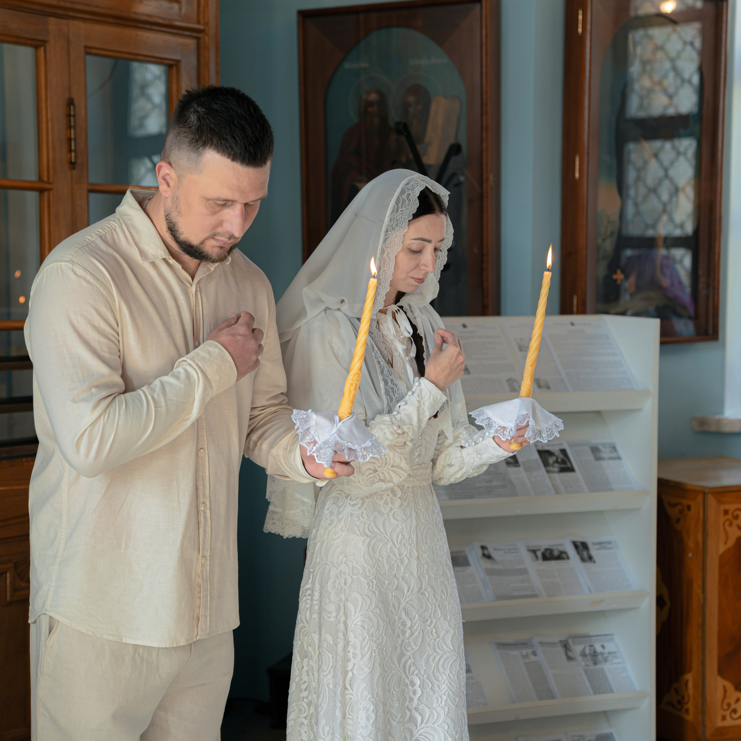 Венчание в Церкви иконы Божьей Матери Знамение. Семейный фотограф в Москве 📸