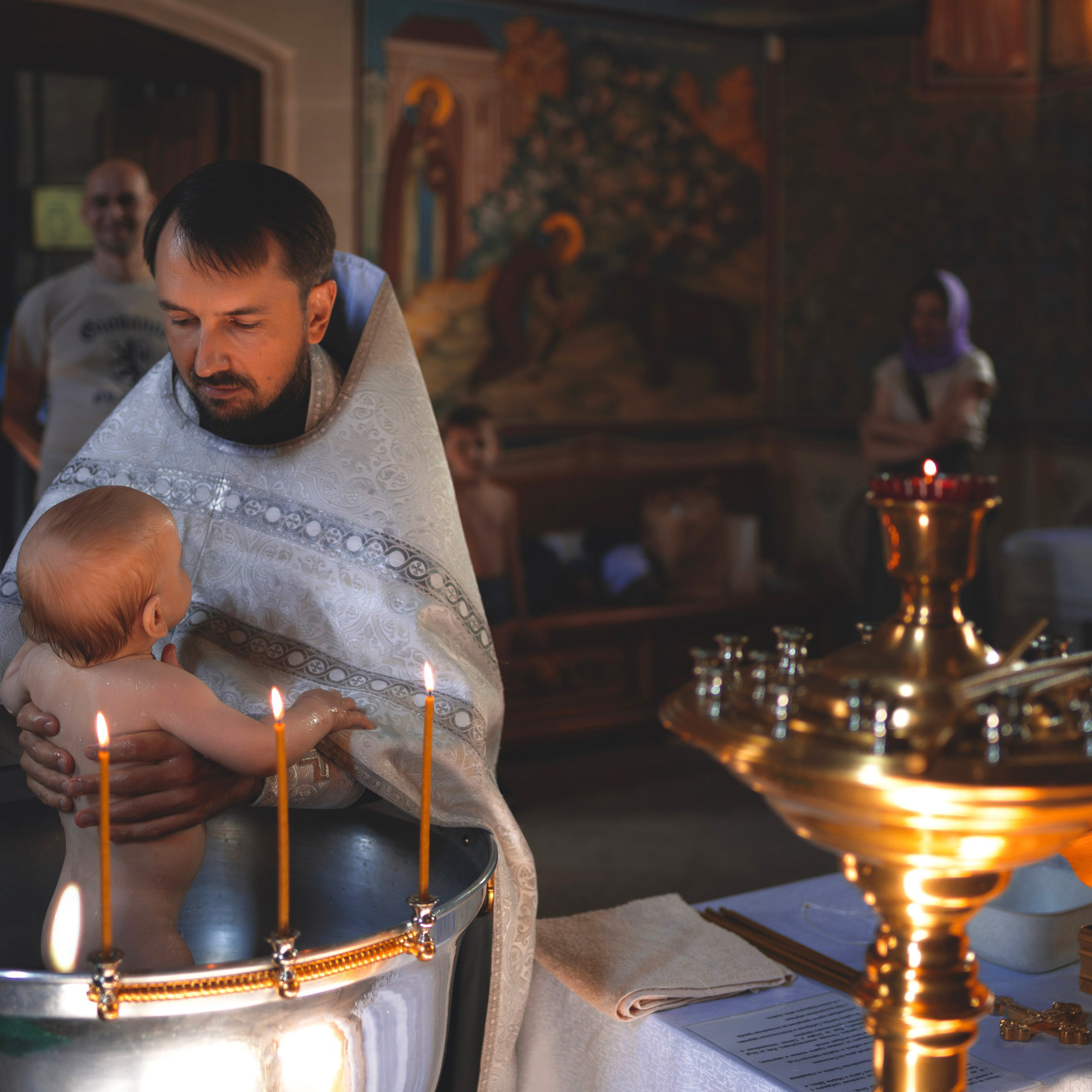 Таинство Крещения в Храме Сергия Радонежского. Семейный фотограф в Москве 📸