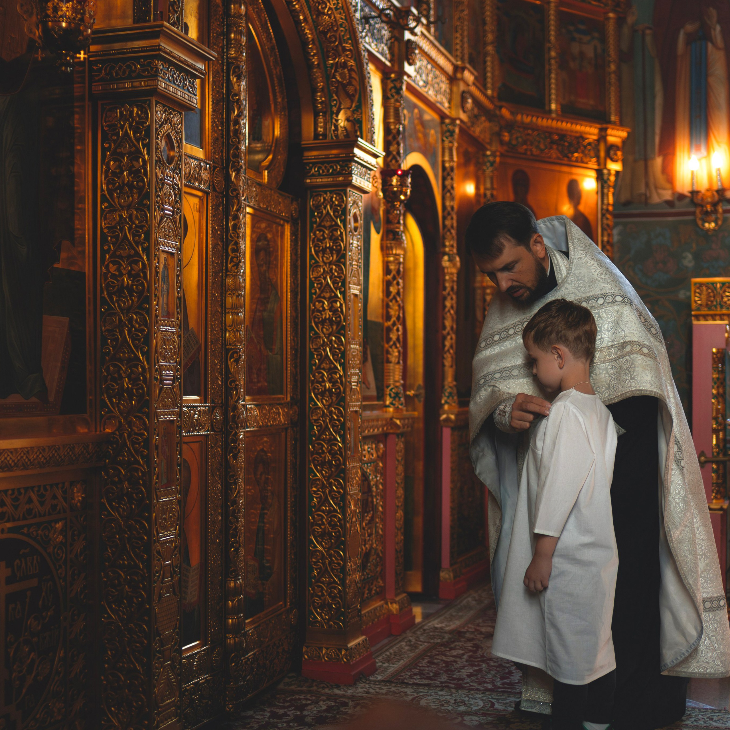 Таинство Крещения в Храме Сергия Радонежского. Семейный фотограф в Москве 📸