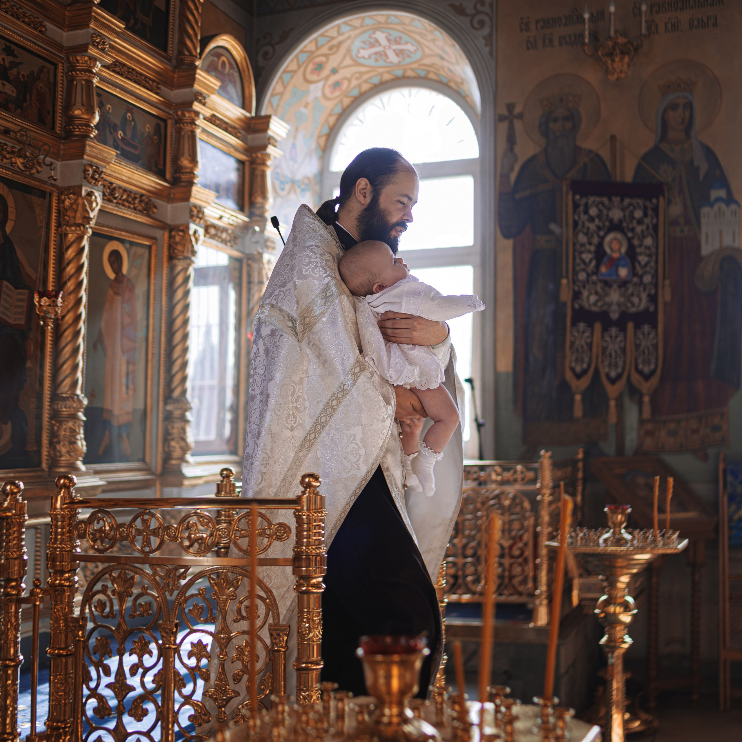 Фотосъёмка крещения в Митине, Храм Рождества Христова. Семейный фотограф в Москве 📸