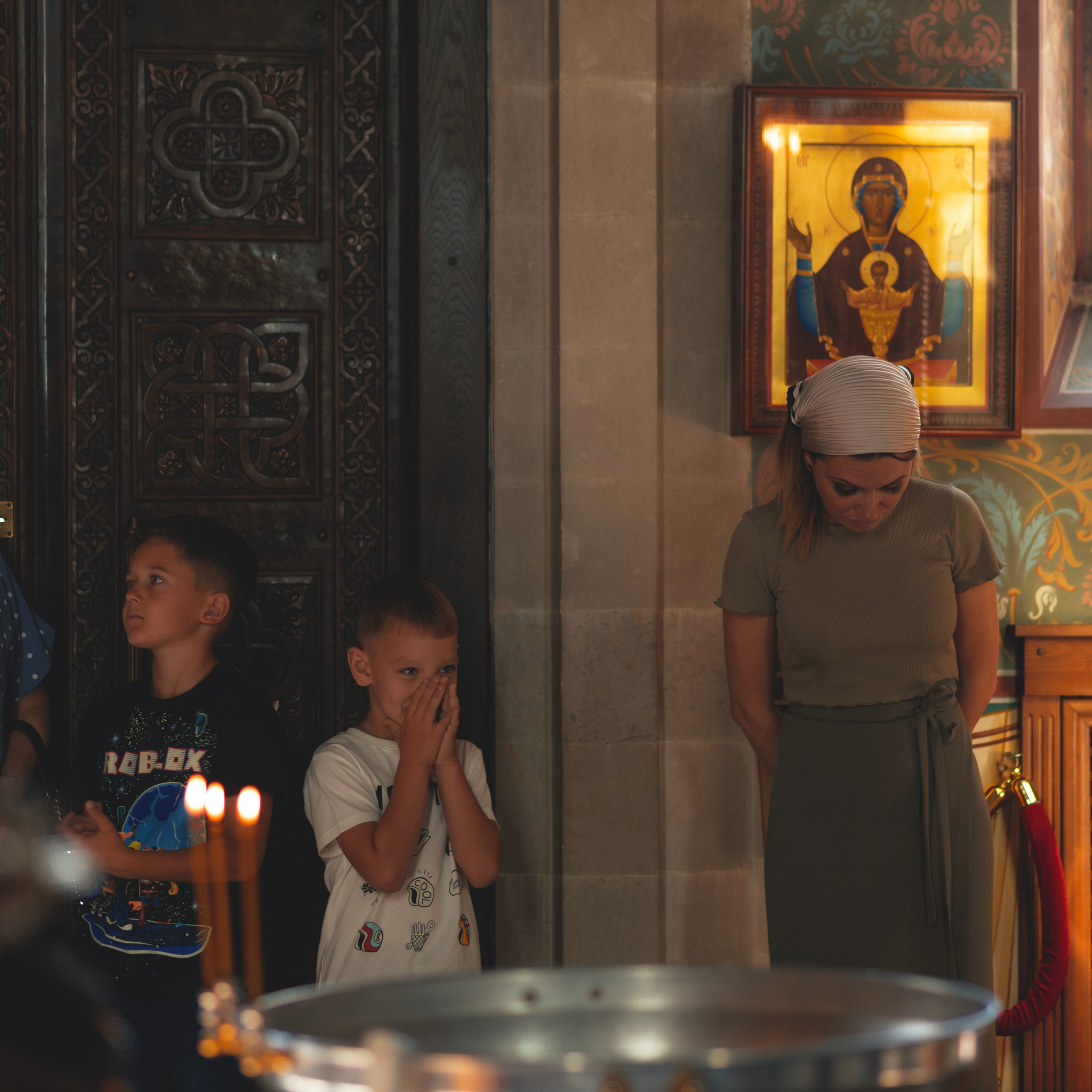 Таинство Крещения в Храме Сергия Радонежского. Семейный фотограф в Москве 📸
