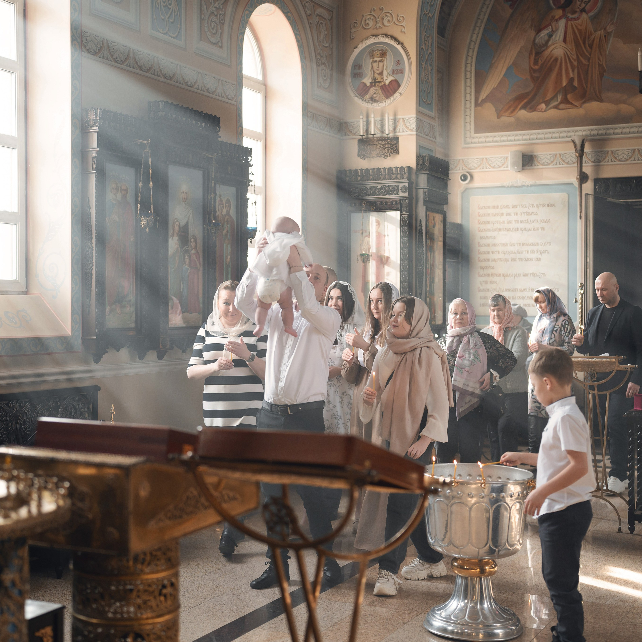 Фотограф на крещение в Церкви Ксении Петербургской. Семейный фотограф в Москве 📸