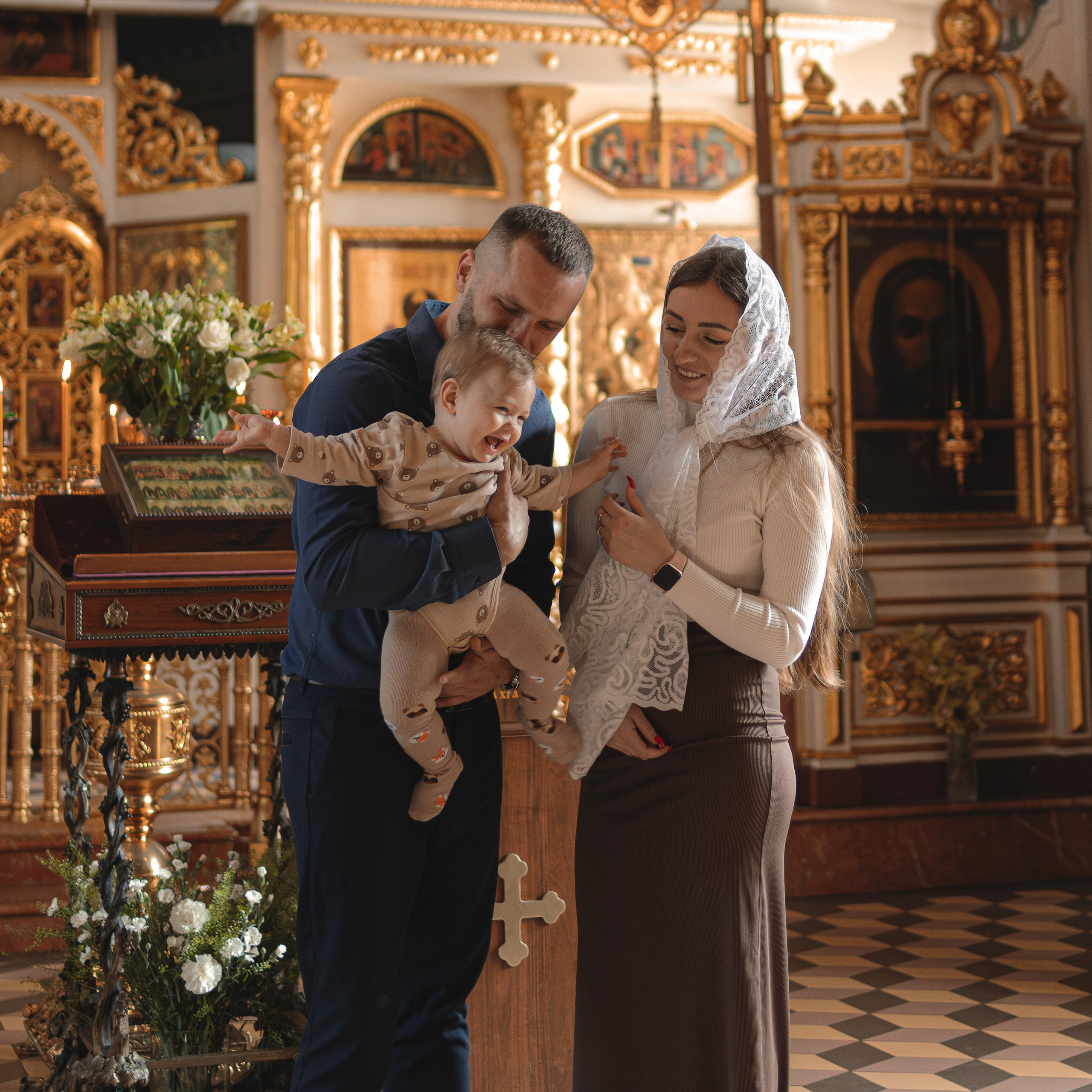 Крещение в Храме Живоначальной Троицы. Семейный фотограф в Москве 📸