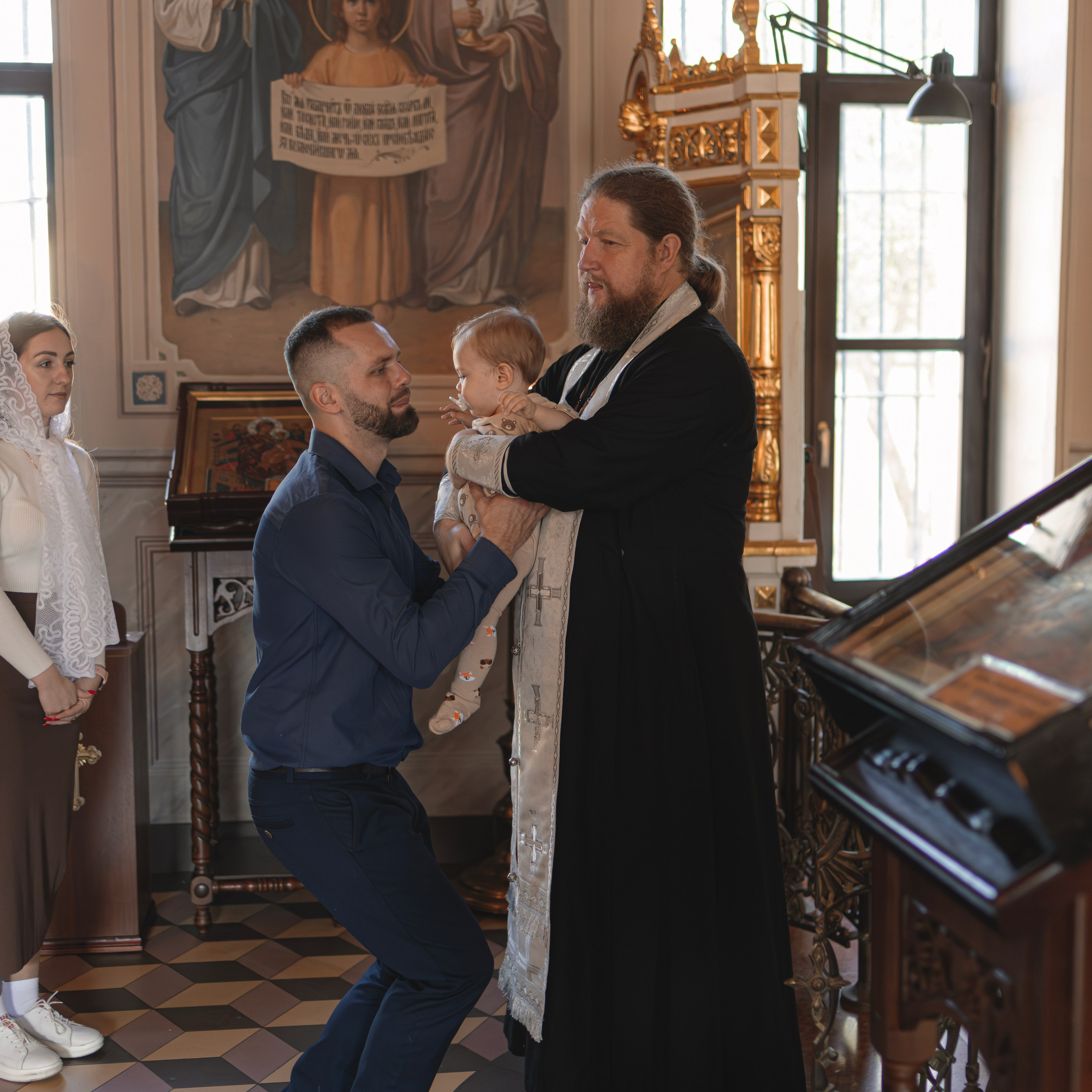 Крещение в Храме Живоначальной Троицы. Семейный фотограф в Москве 📸