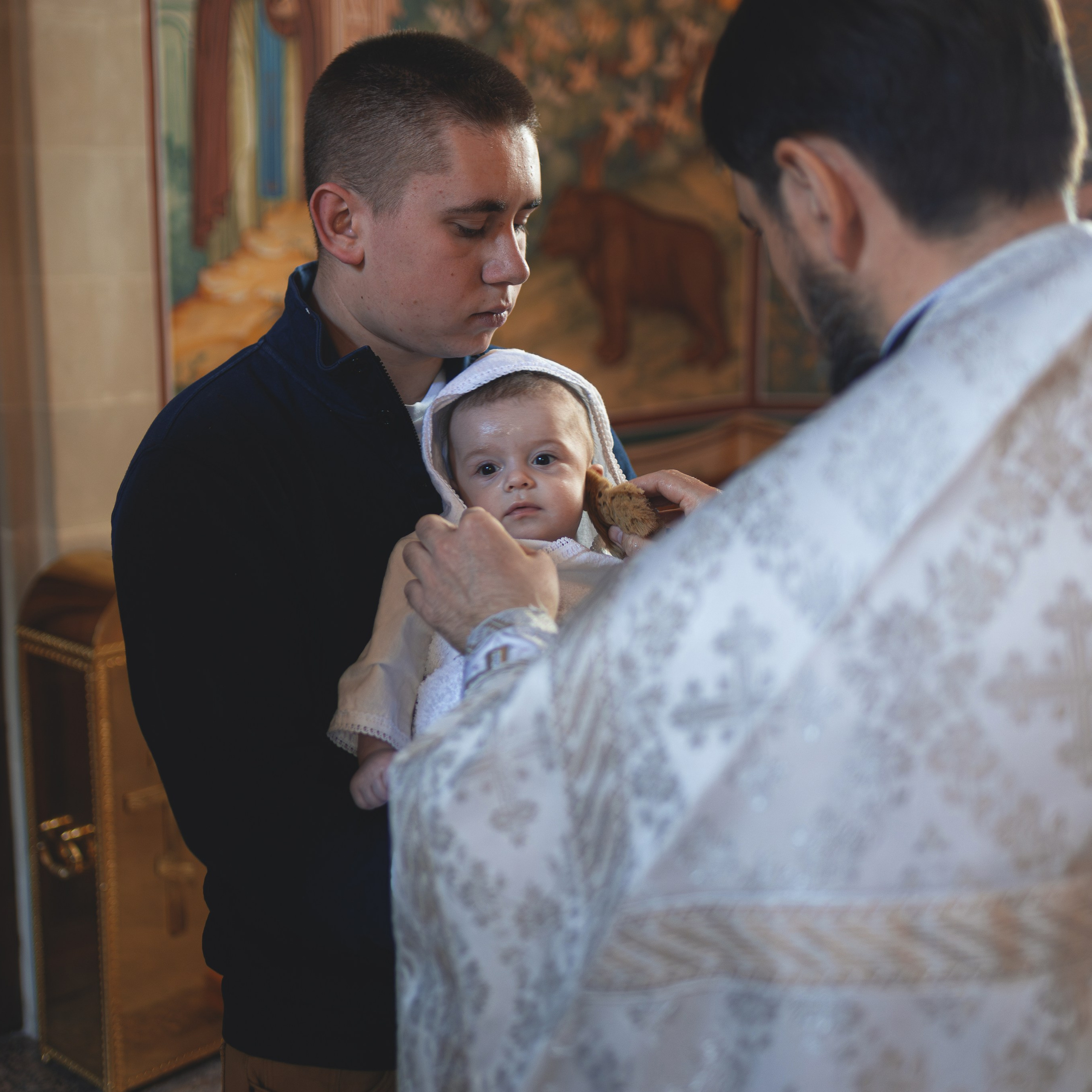 Съёмка Таинства Ивана в храме на Окской. Семейный фотограф в Москве 📸