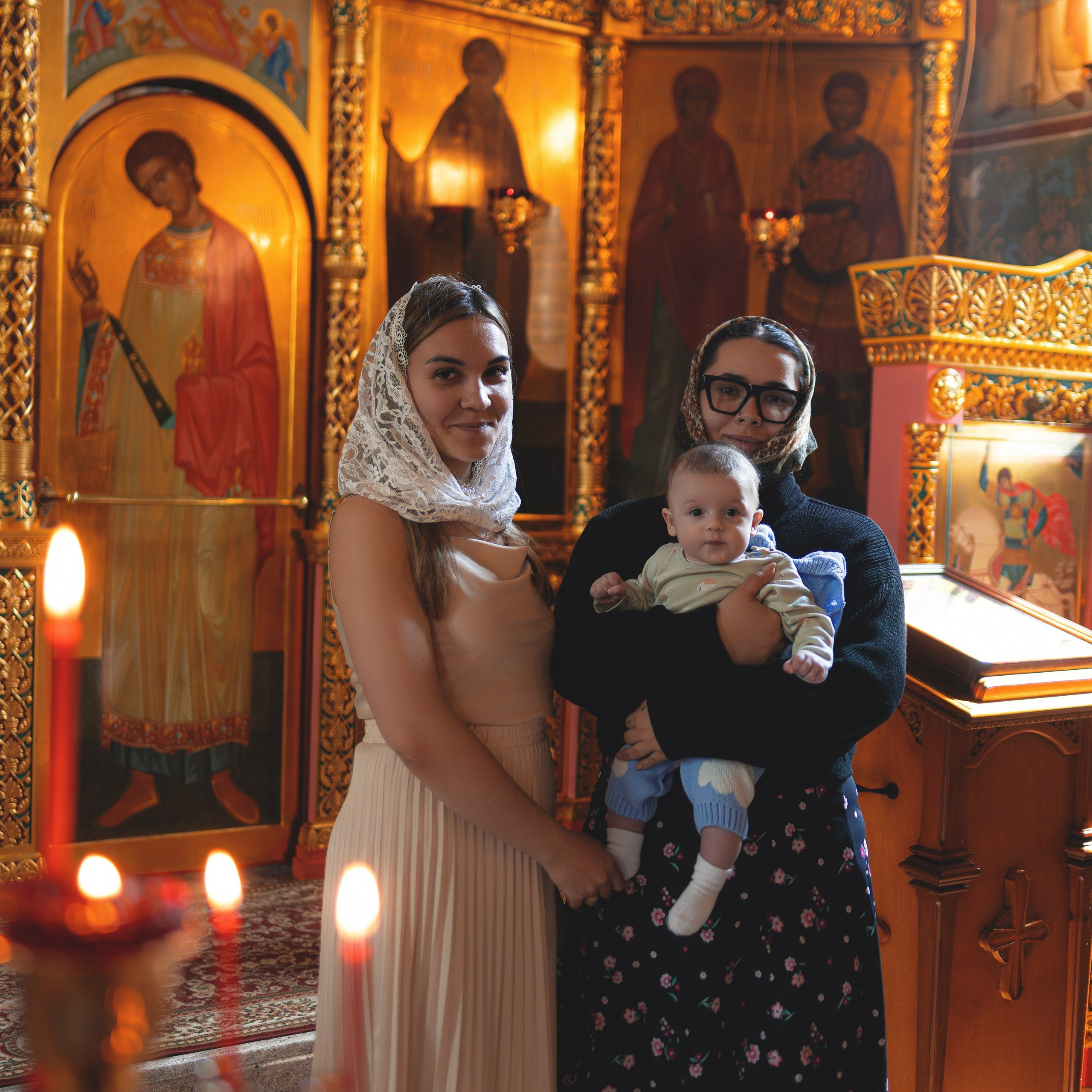 Съёмка Таинства Ивана в храме на Окской. Семейный фотограф в Москве 📸