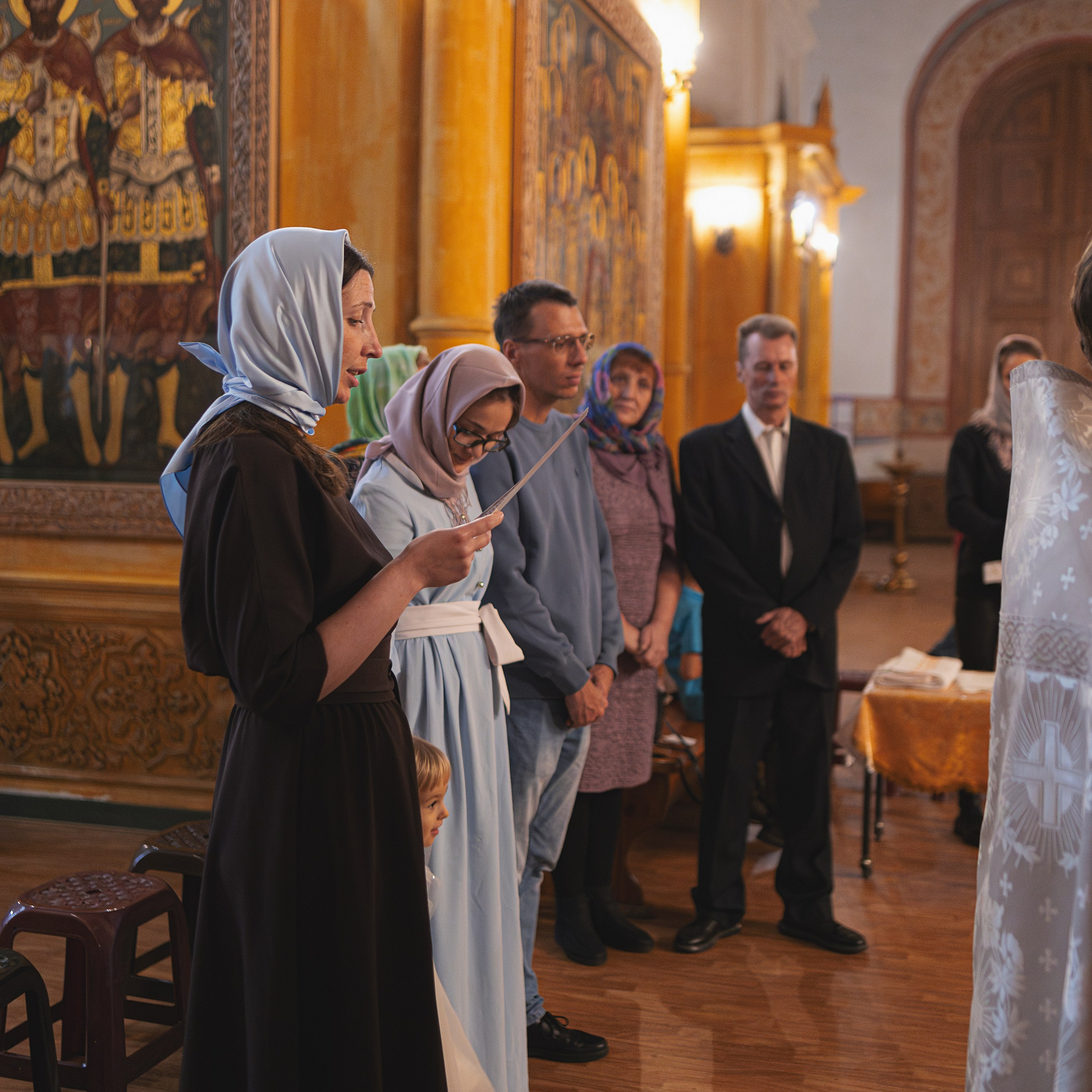 Крещение в Соборе Покрова Пресвятой Богородицы. Семейный фотограф в Москве 📸