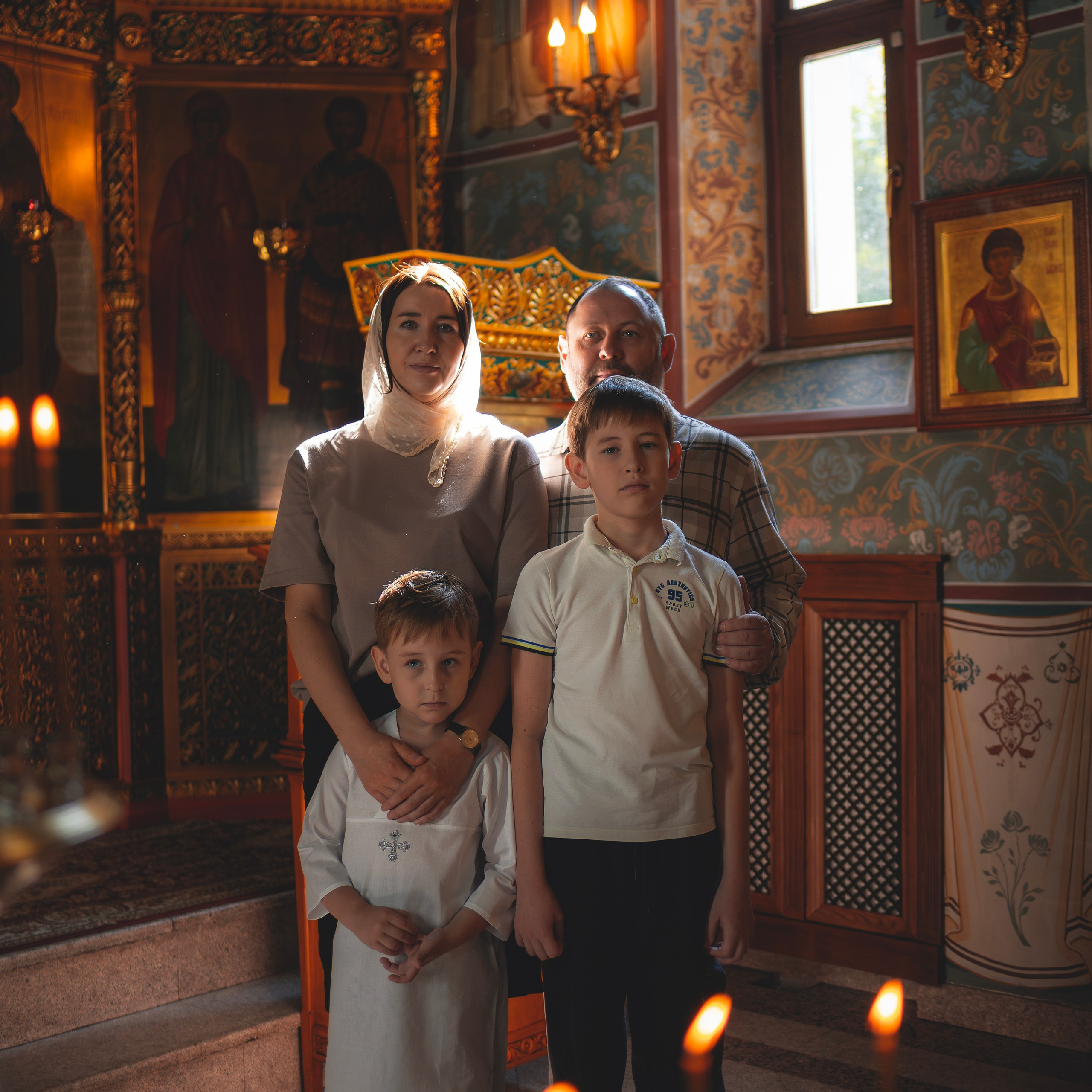 Таинство Крещения в Храме Сергия Радонежского. Семейный фотограф в Москве 📸