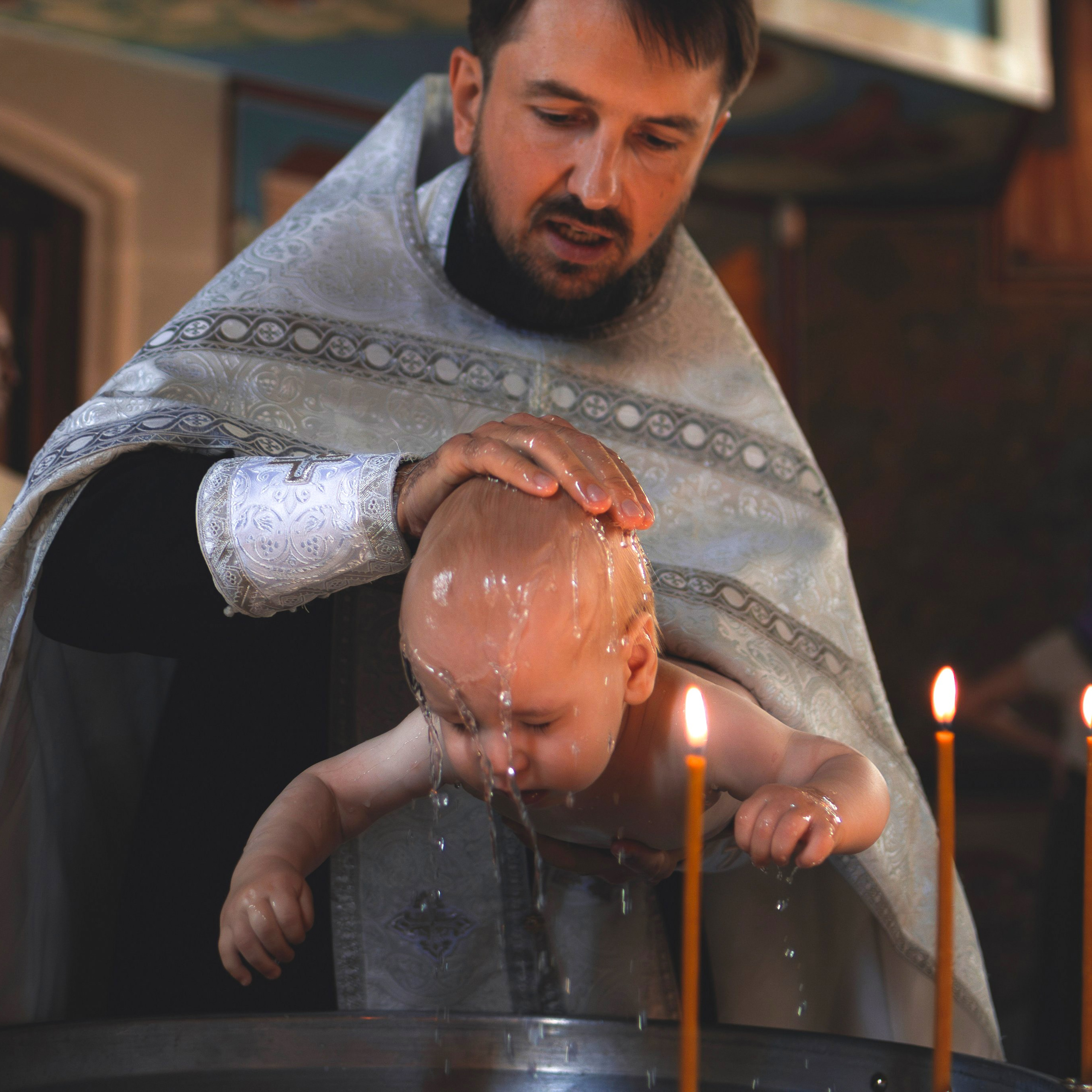 Таинство Крещения в Храме Сергия Радонежского. Семейный фотограф в Москве 📸