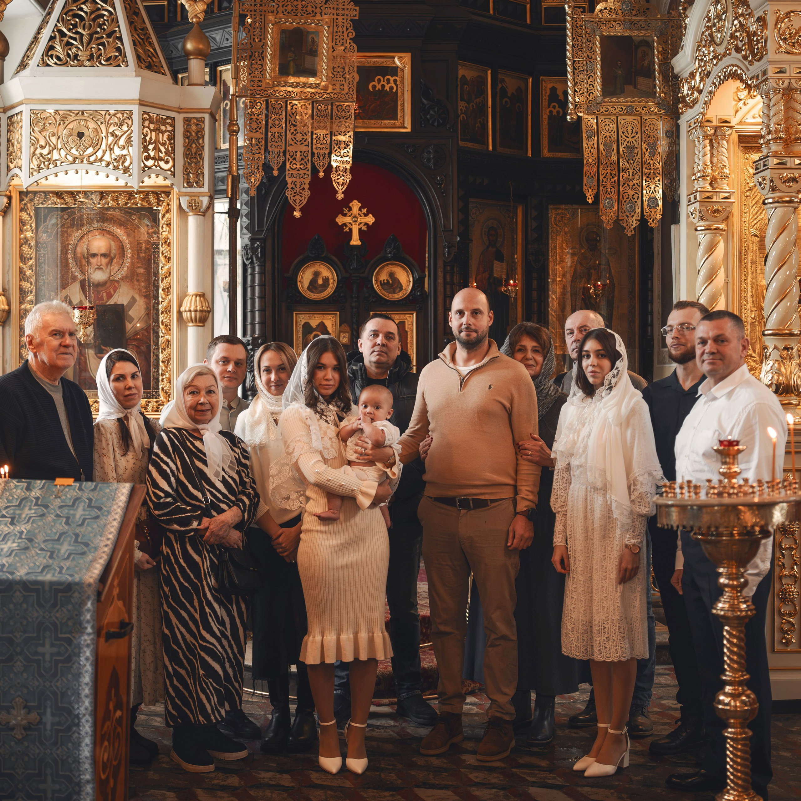 Фотограф на Крещение в Храме иконы Божией Матери Нечаянная Радость. Семейный фотограф в Москве 📸