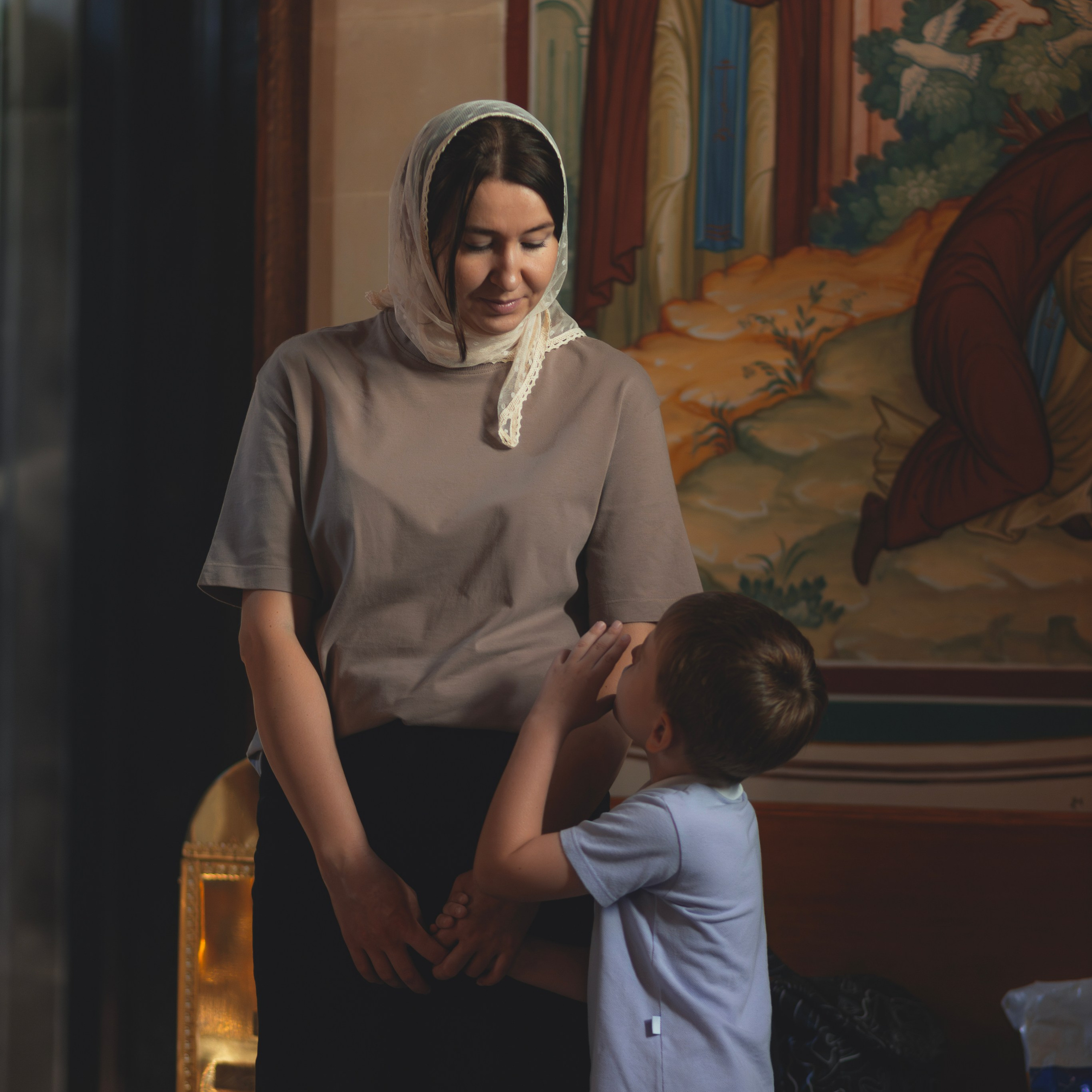 Таинство Крещения в Храме Сергия Радонежского. Семейный фотограф в Москве 📸