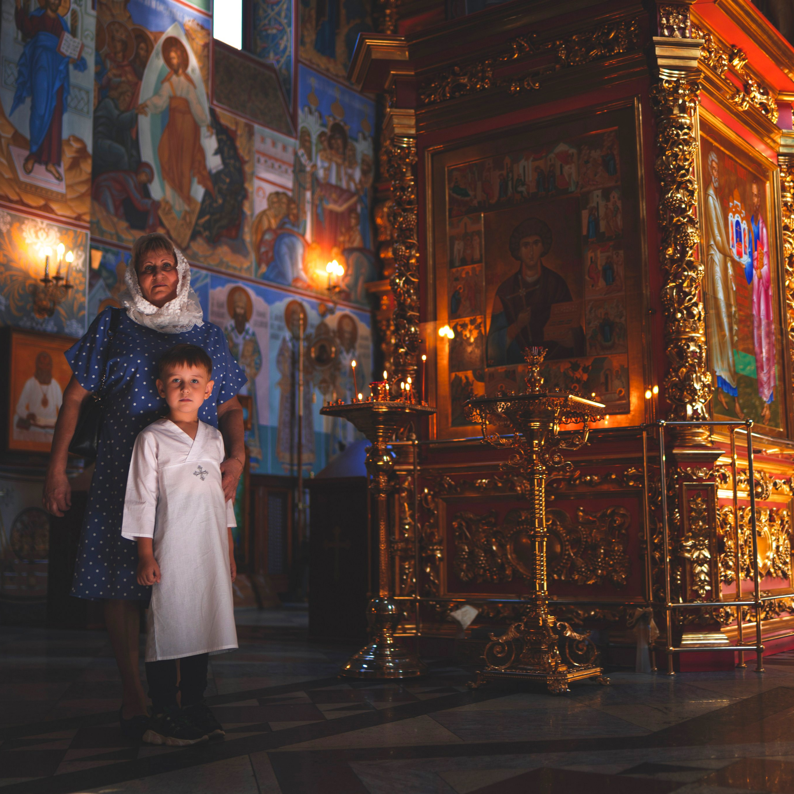 Таинство Крещения в Храме Сергия Радонежского. Семейный фотограф в Москве 📸