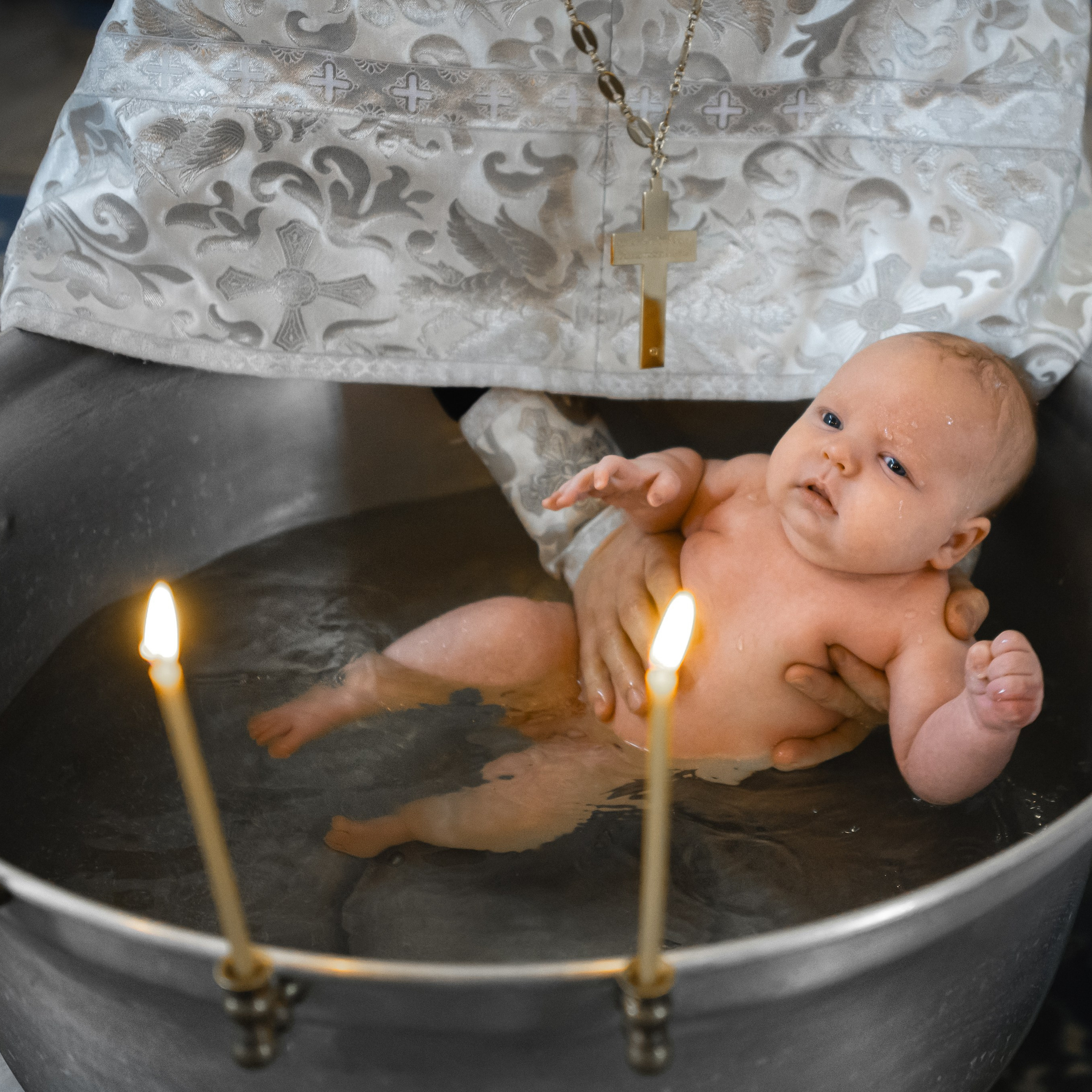 Крещение в храме Сергия Радонежского в Царском селе