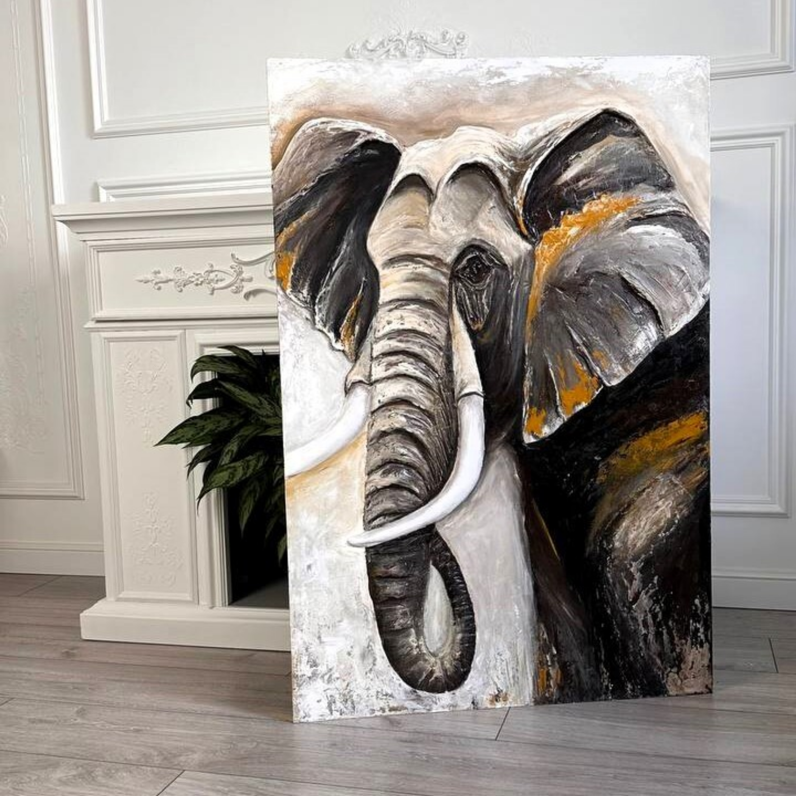 Картина для интерьера– стильная абстракция с золотом Современная интерьерная картина– элегантность и утонченность Абстрактная картина на хол. Купить premium art, интерьерные картины в интернет-магазине MONA