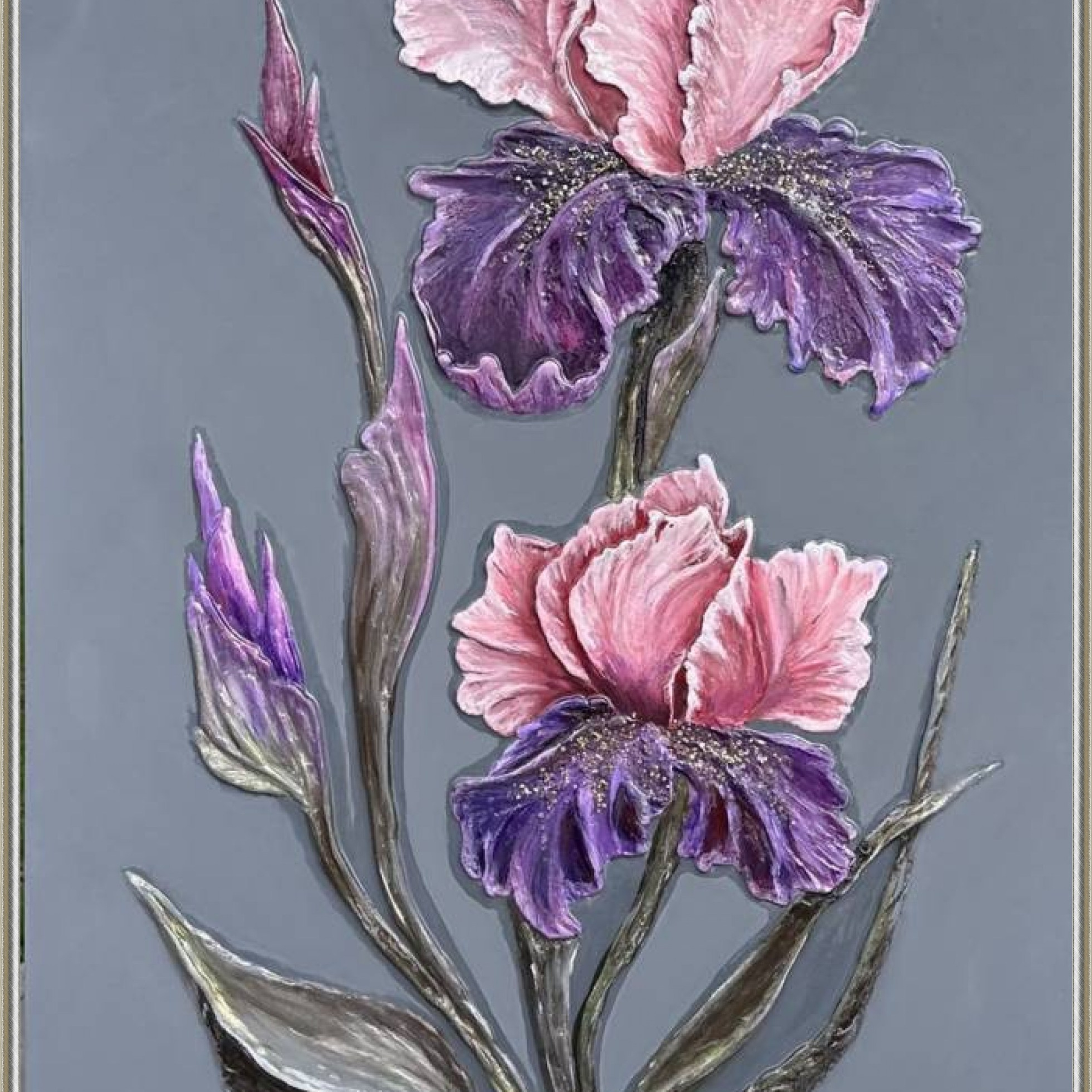 ИРИСЫ 52.000 RUB. Купить premium art, интерьерные картины в интернет-магазине MONA