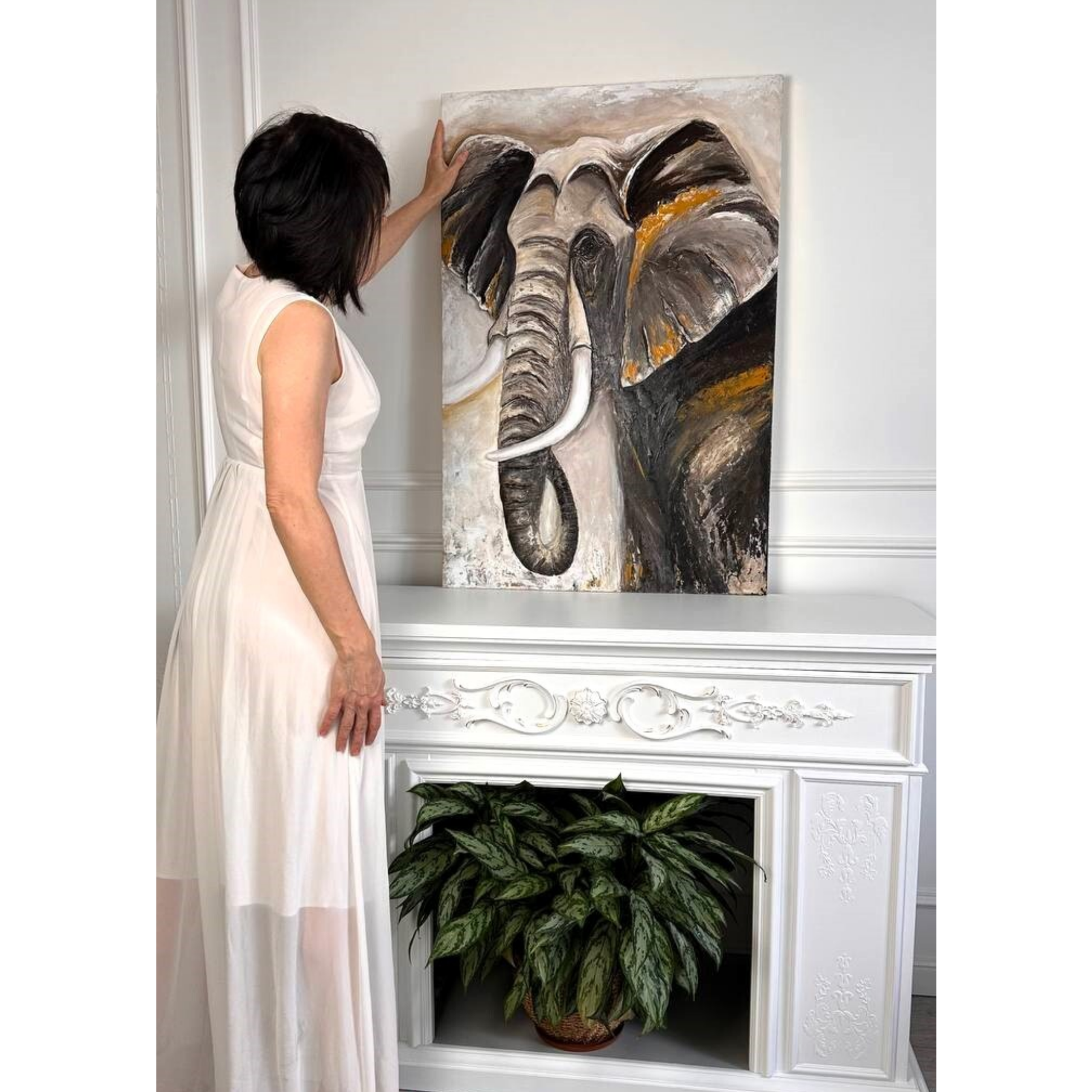 Картина для интерьера– стильная абстракция с золотом Современная интерьерная картина– элегантность и утонченность Абстрактная картина на хол. Купить premium art, интерьерные картины в интернет-магазине MONA