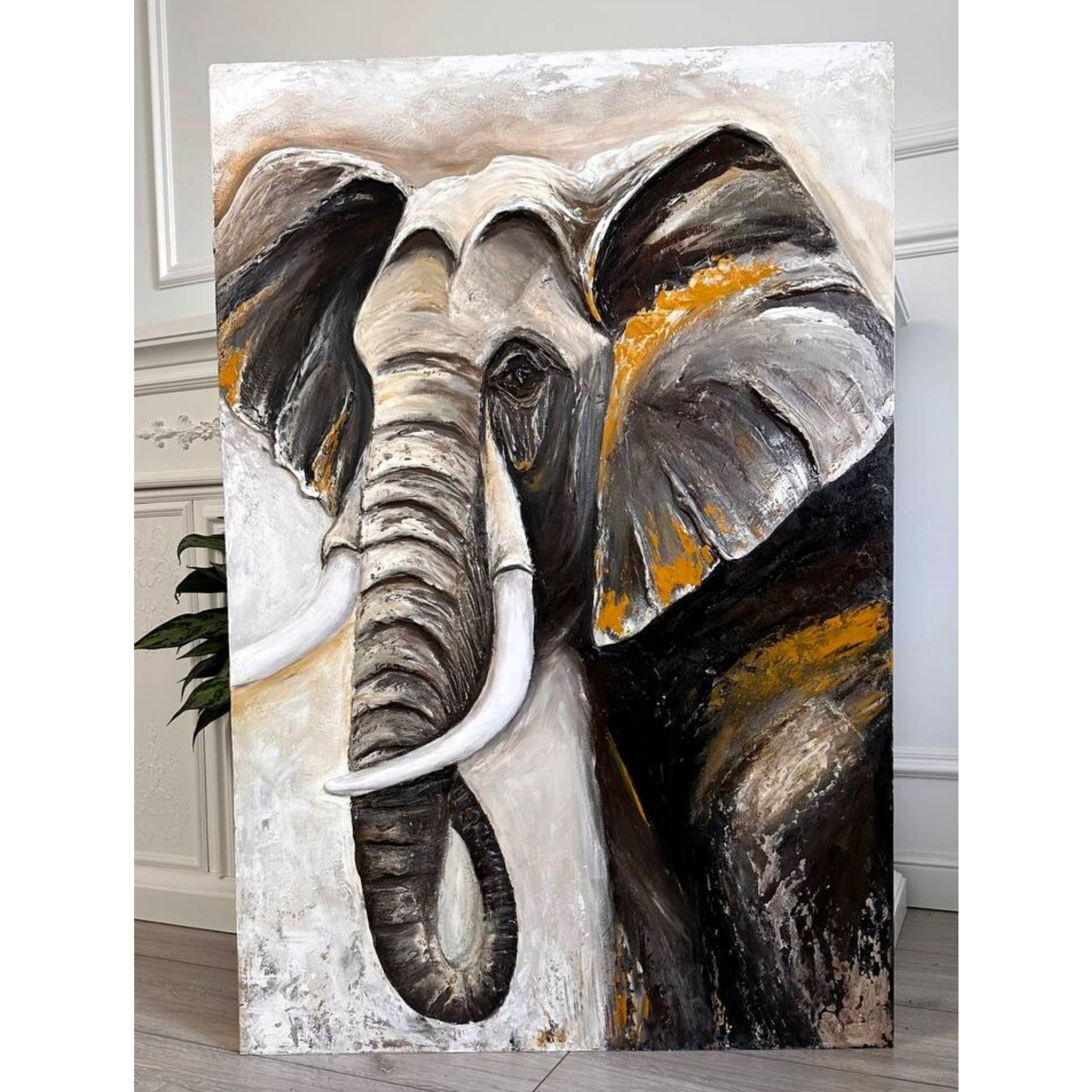 Картина для интерьера– стильная абстракция с золотом Современная интерьерная картина– элегантность и утонченность Абстрактная картина на хол. Купить premium art, интерьерные картины в интернет-магазине MONA