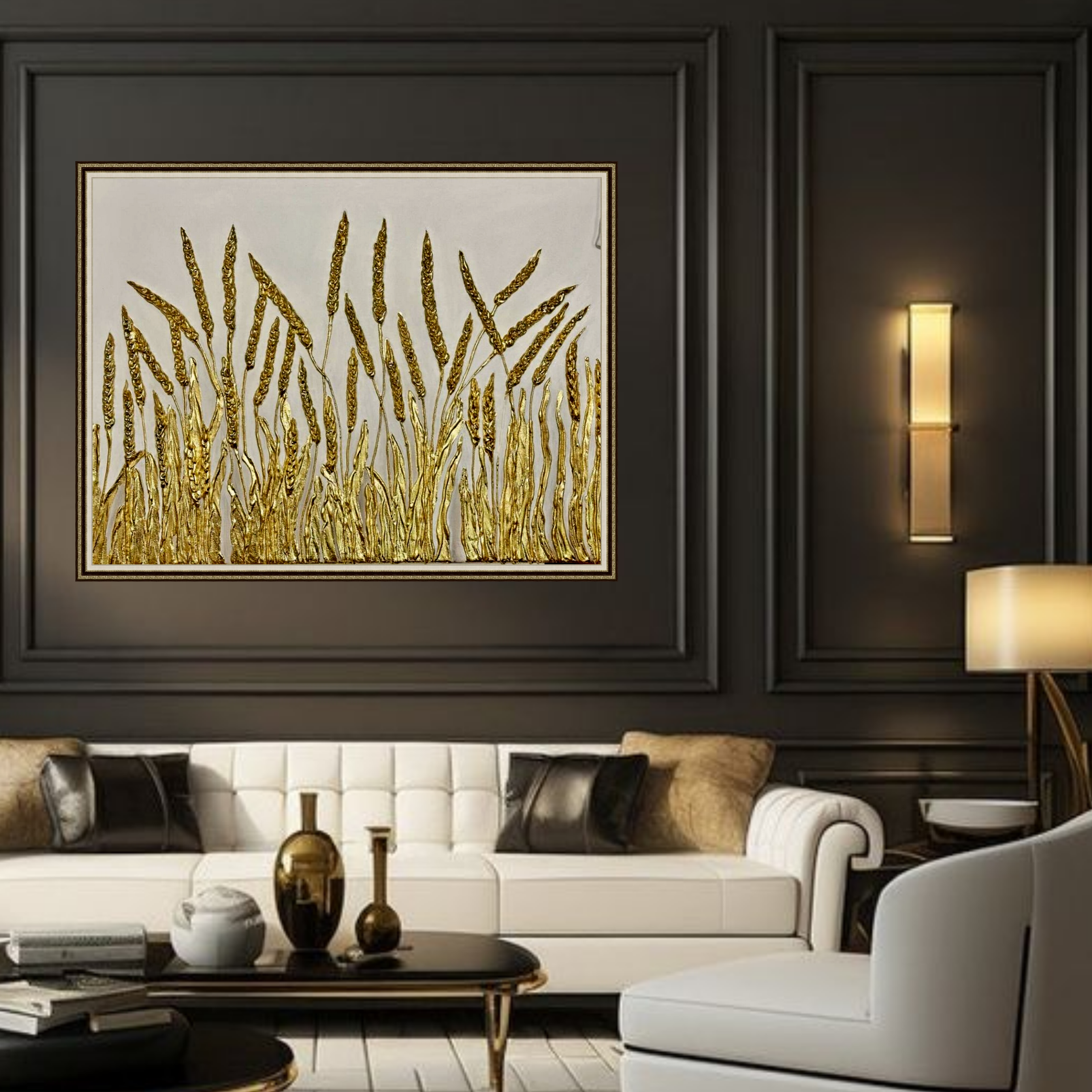 GOLDEN EARS 18.500 RUB. Купить premium art, интерьерные картины в интернет-магазине MONA