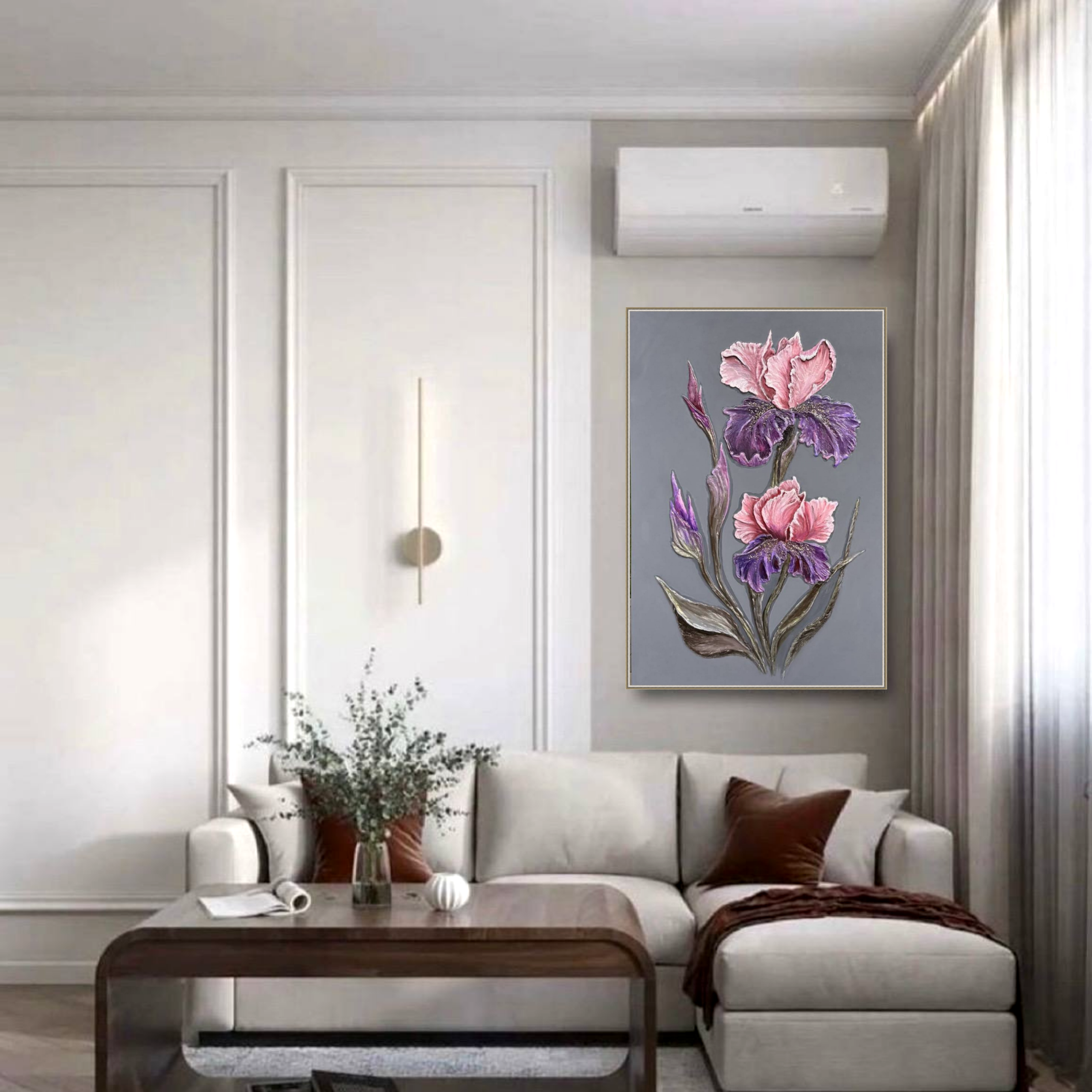 ИРИСЫ 52.000 RUB. Купить premium art, интерьерные картины в интернет-магазине MONA