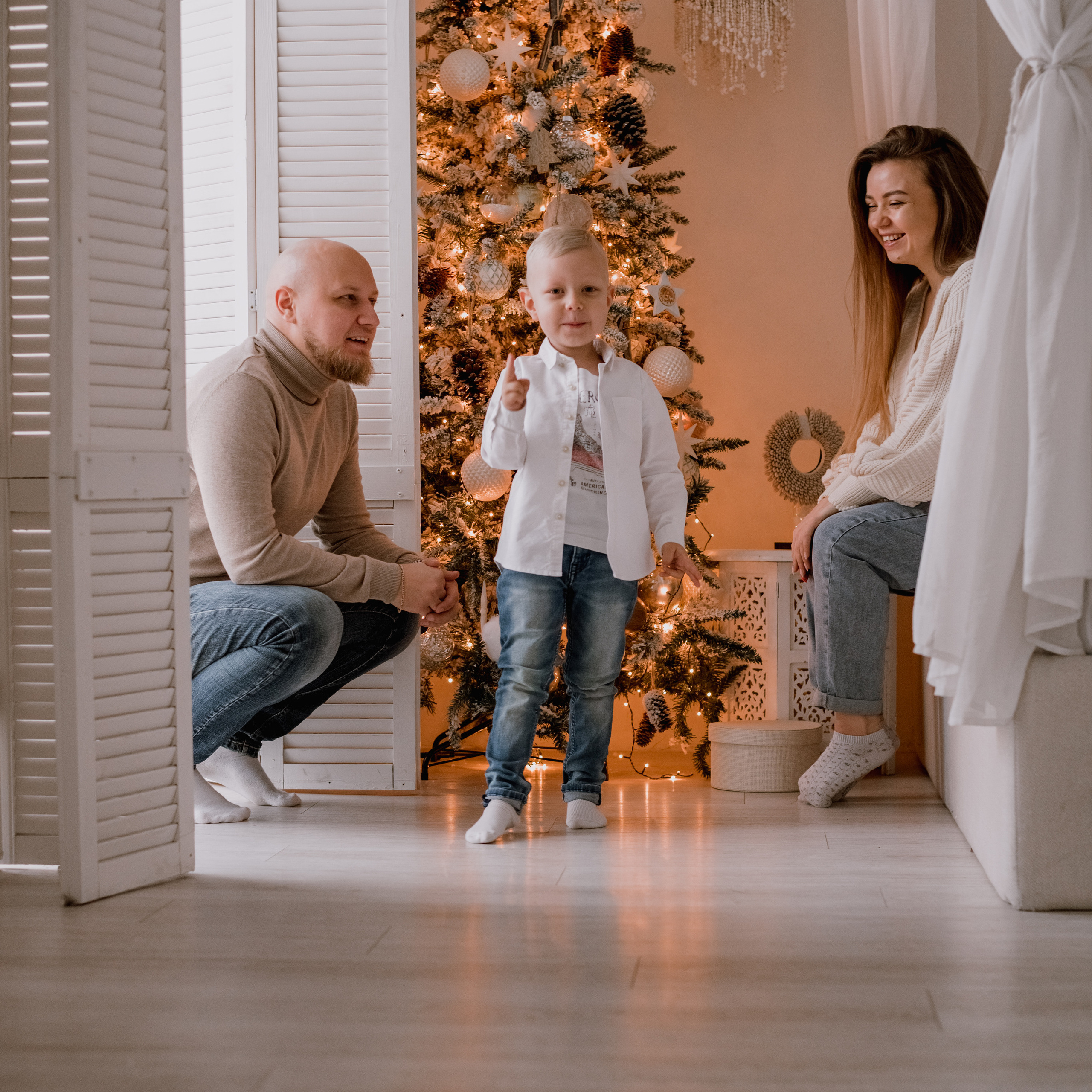 Лина, Сергей и Мишаня