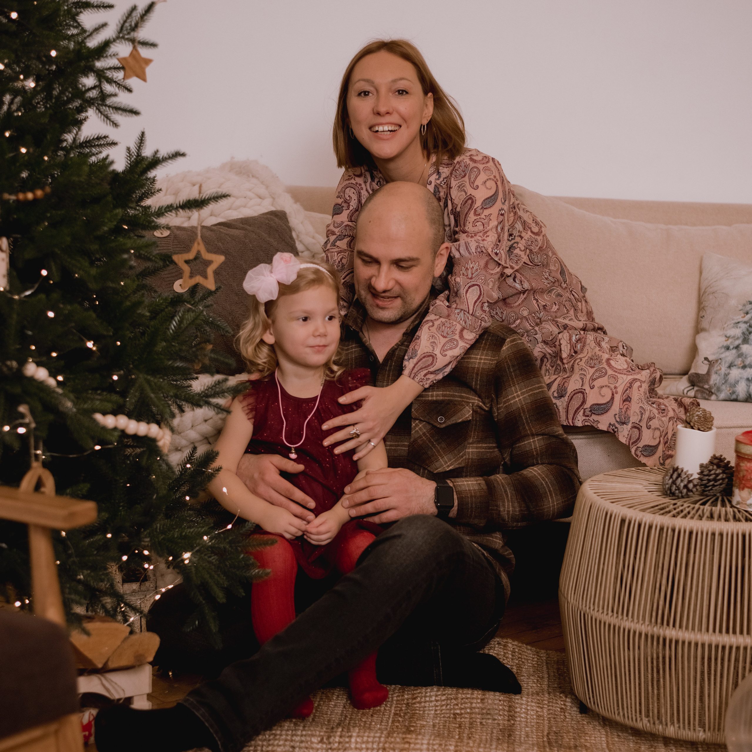 Кристиночка с мамой и папой