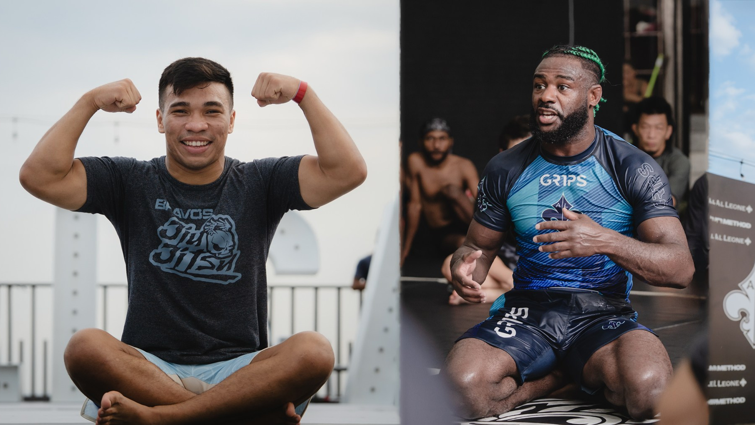 Aljamain Sterling, Lucas Barbosa, Kaynan Duarte, Gabriel Sousa. Many times ADCC Champions BJJ session for Al Leone