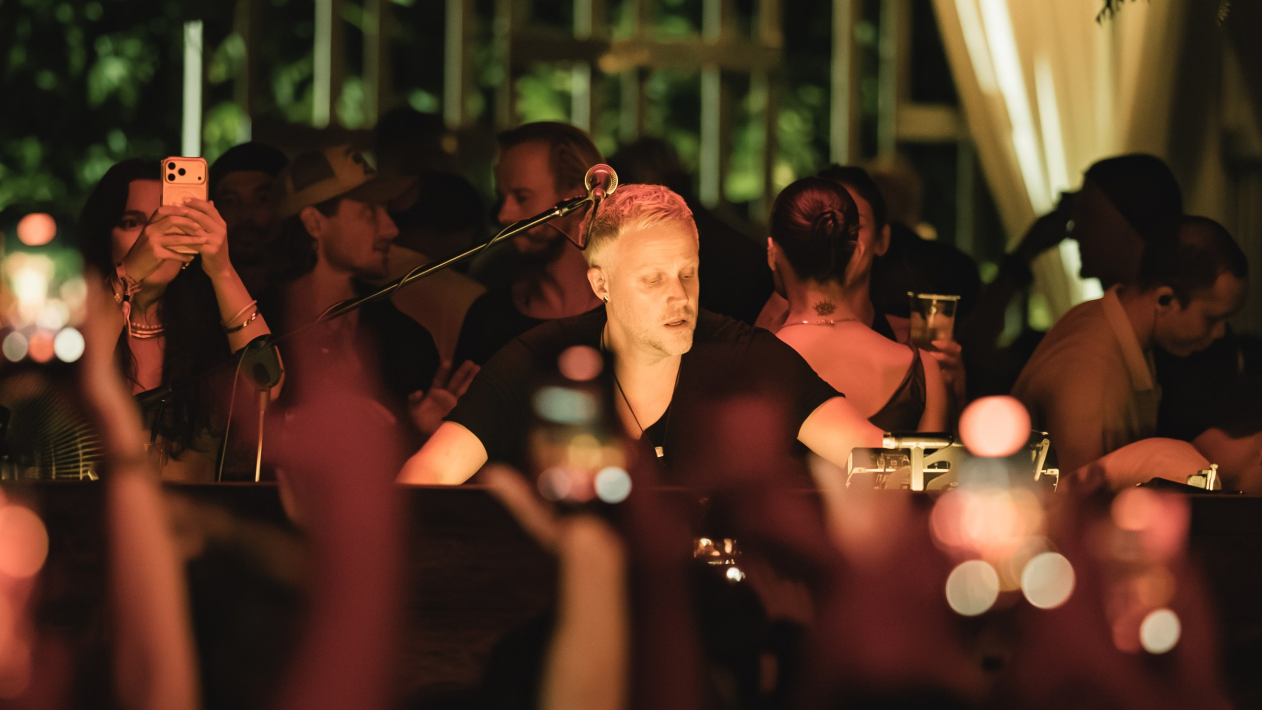 Jan Blomqvist, Damian Lazarus, Ame DJ performance in Savaya, Bali