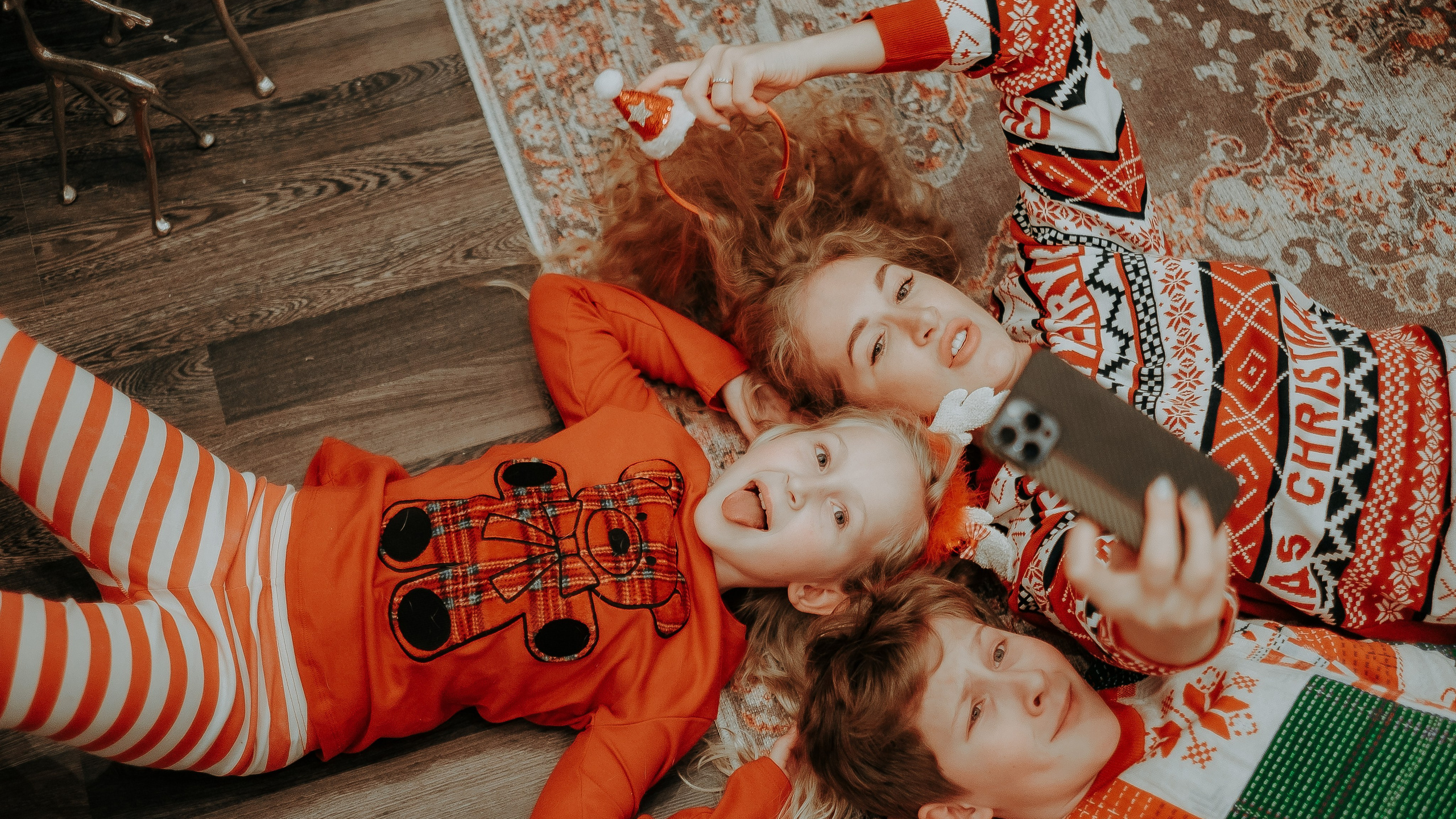 Семья в новый год