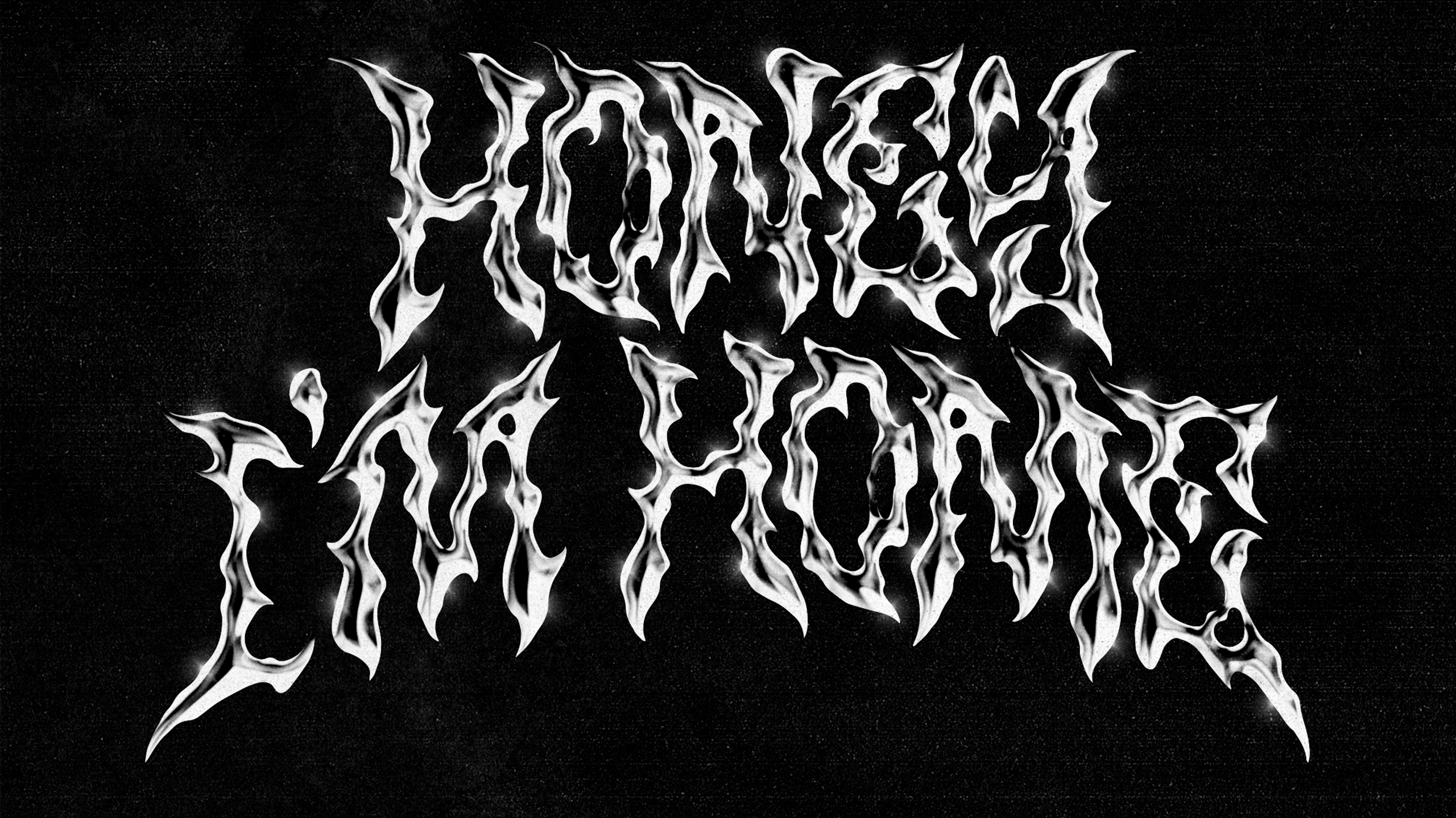 Honey I'm Home | Metal logo by GNOIZM