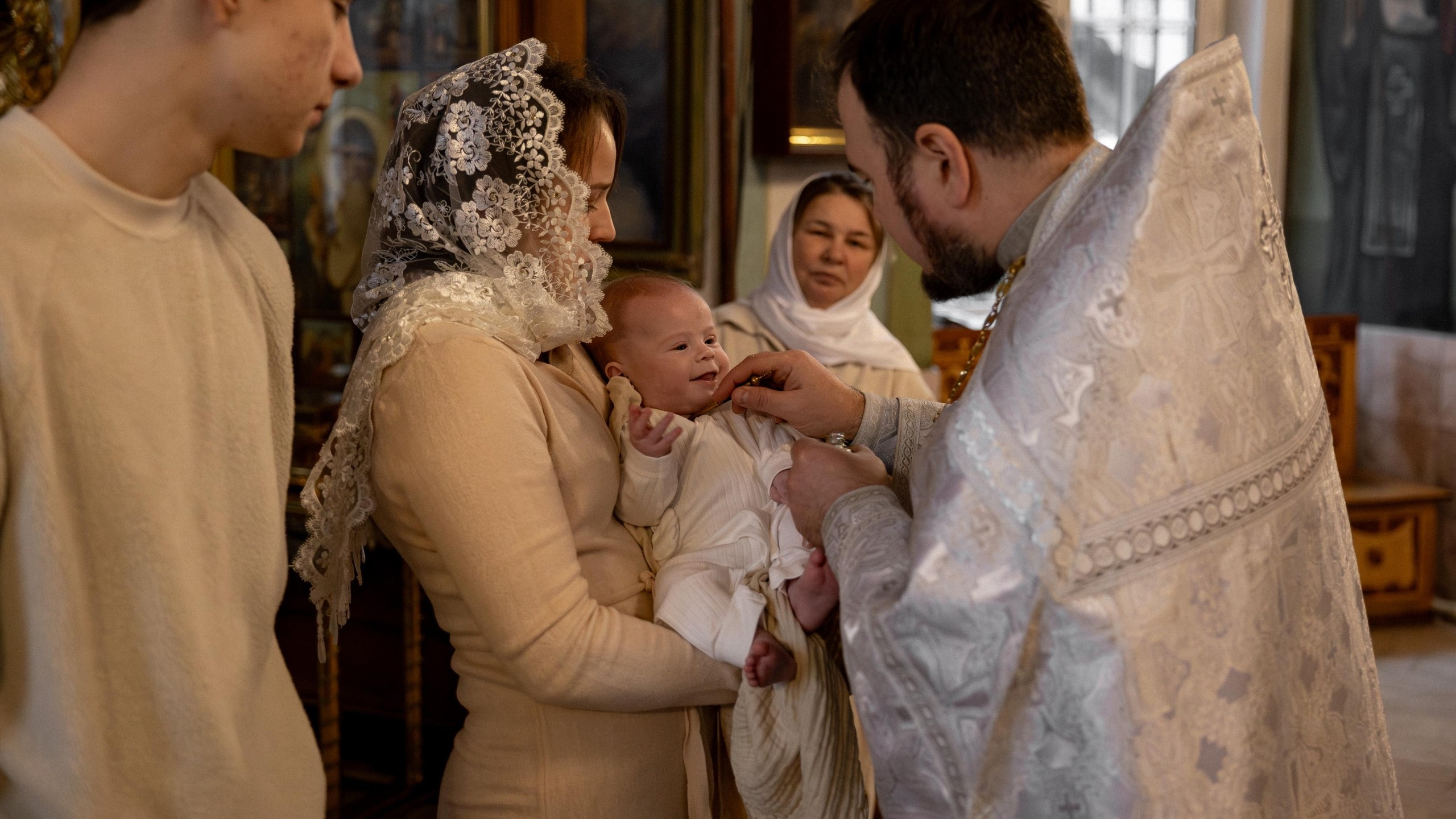 Крещение в Смоленском храме в Ивантеевке