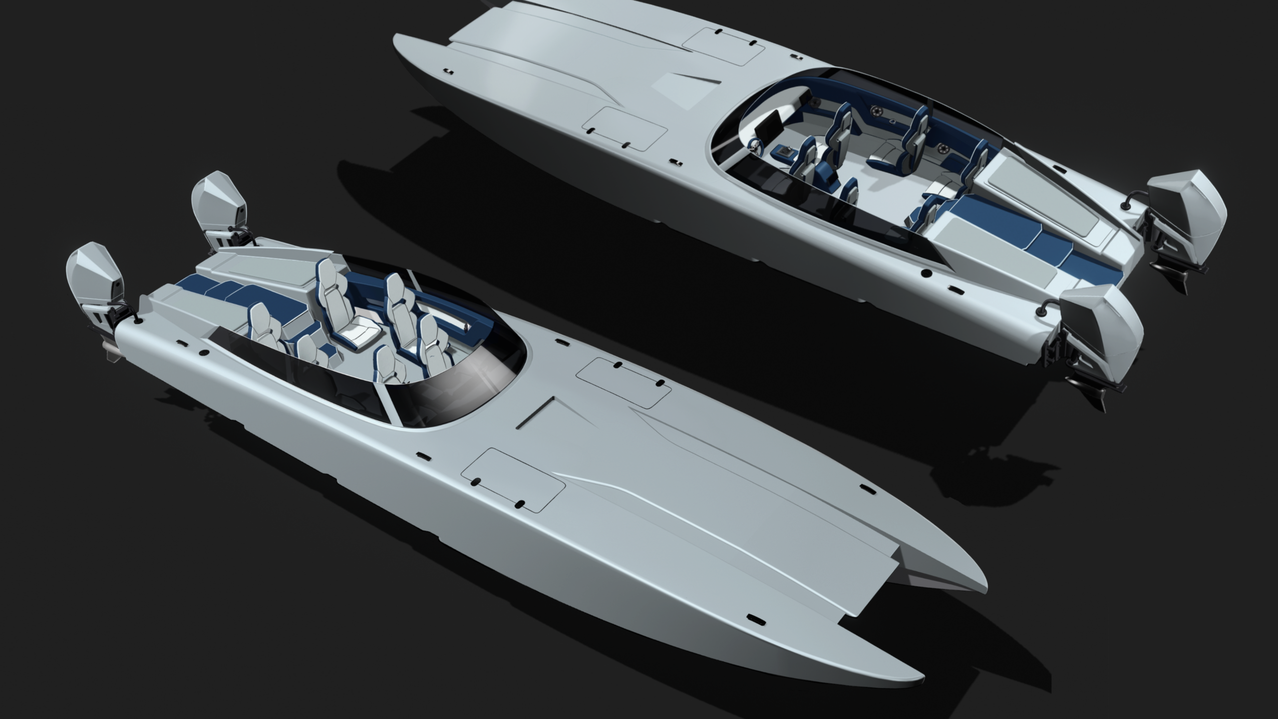 Powerboat cats 39 ft