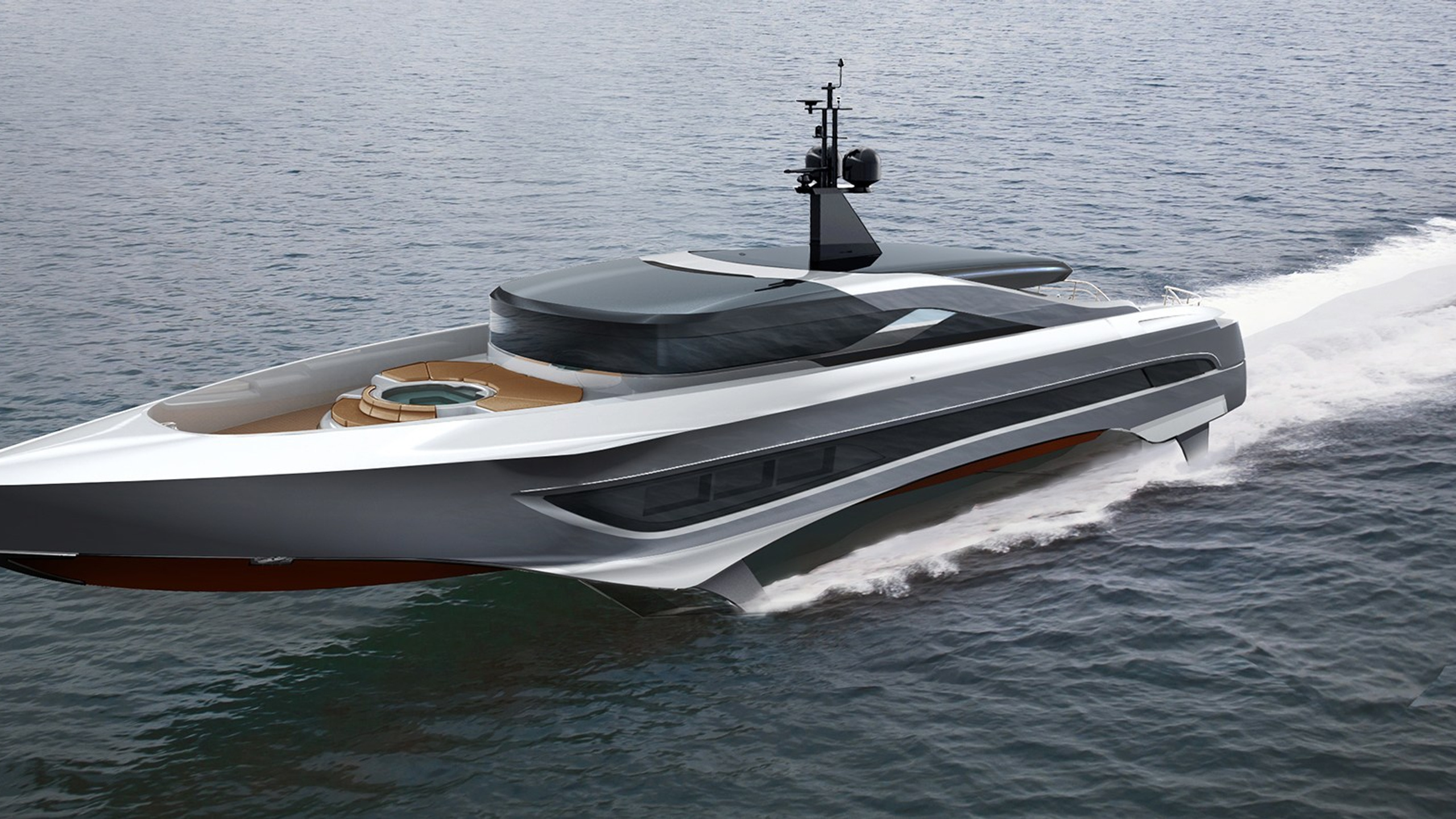 Hydrofoil yacht project 37 m