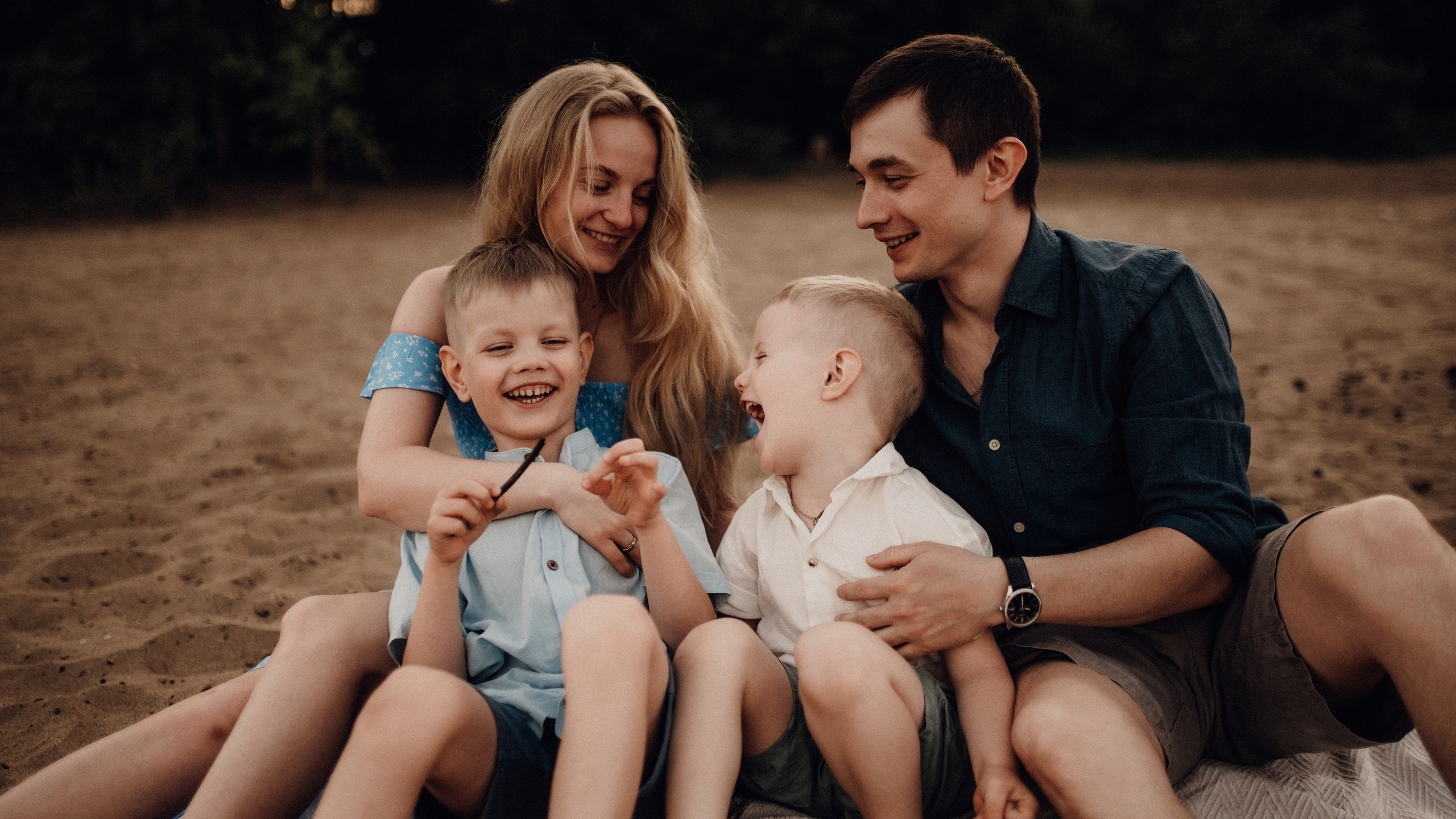 Юля, Андрей, Миша, Лёва