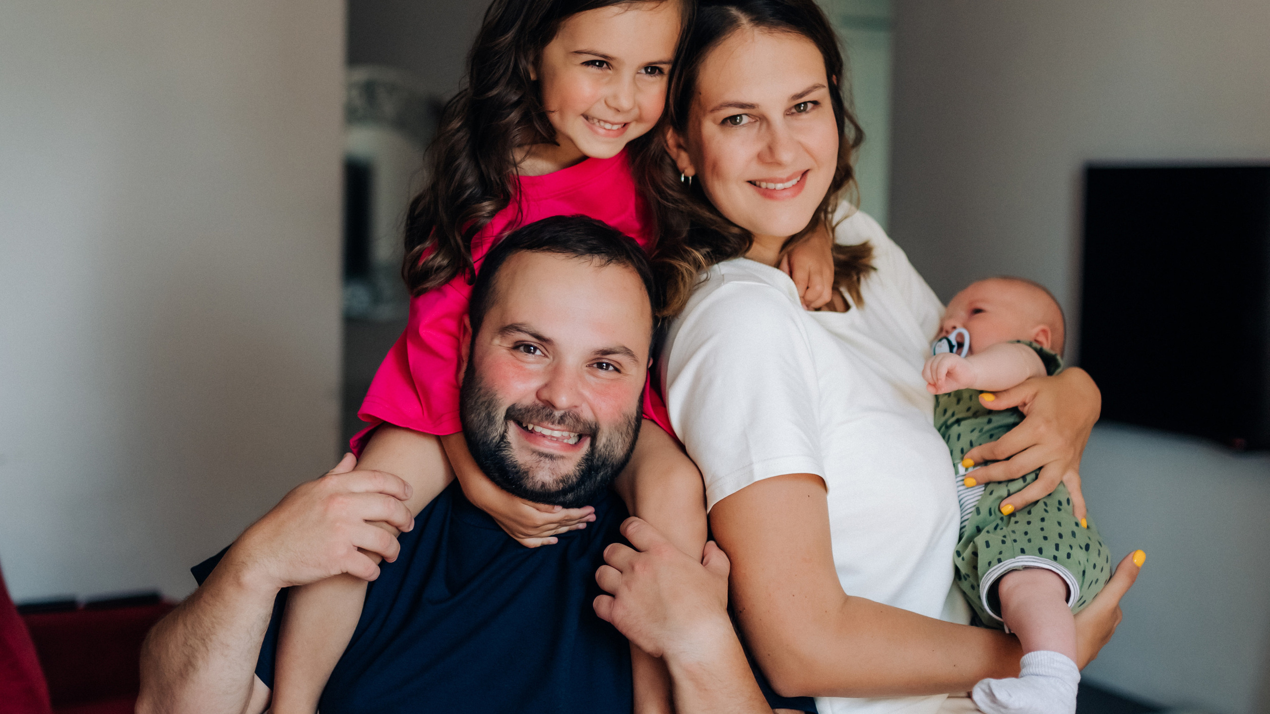 Настя, Эдуард, Эмма и Давид