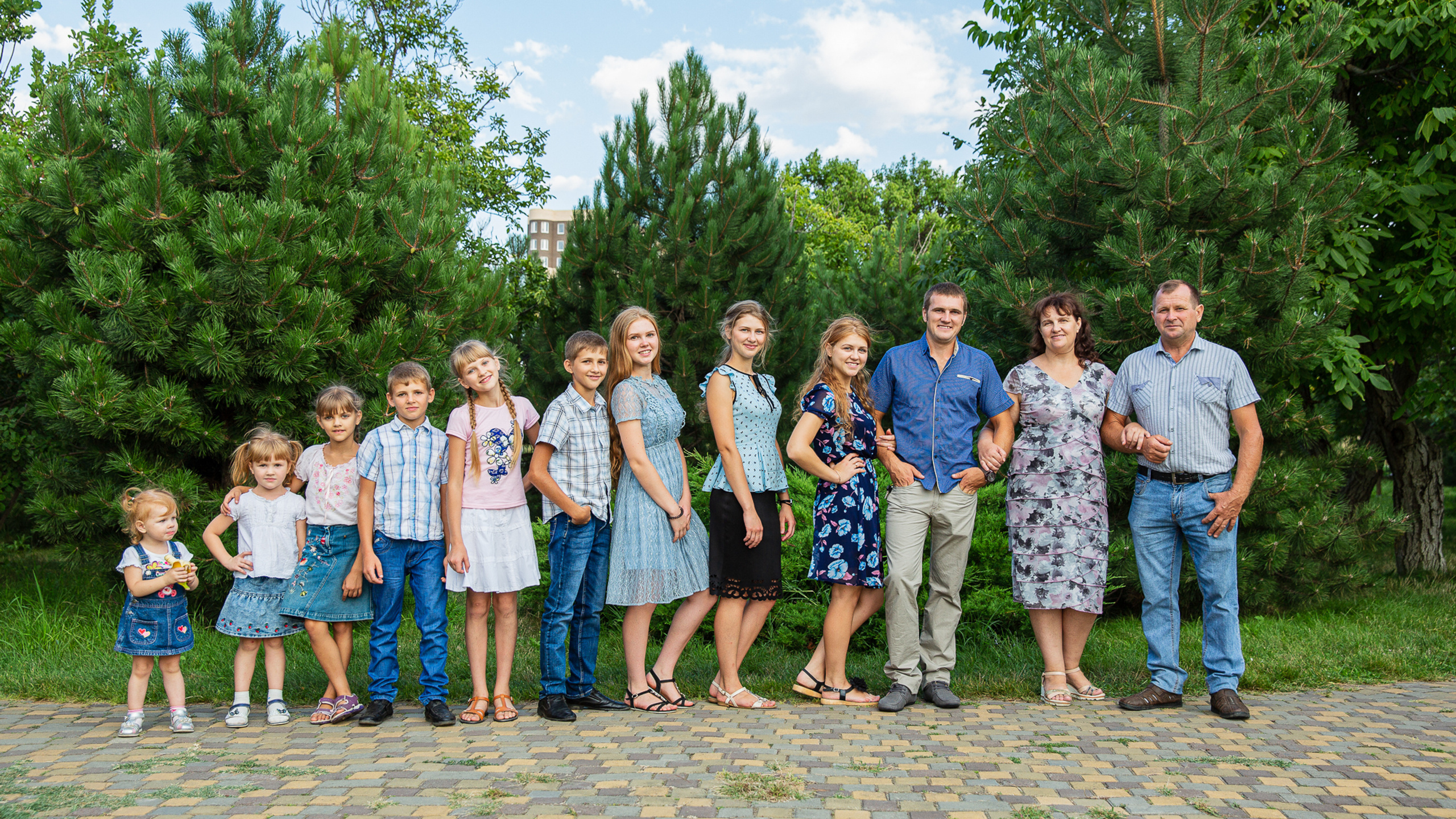 Семейная фотосессия в парке.