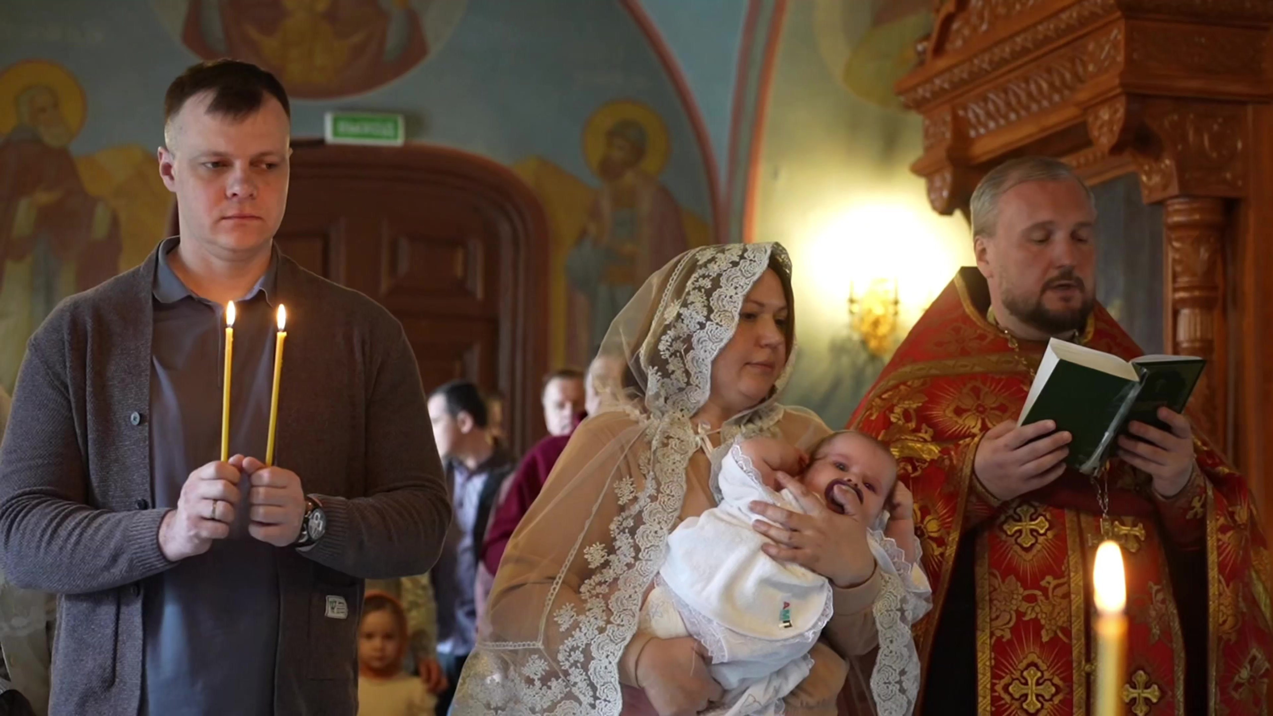 Видео с Таинства Крещения. Фотограф на Крещение и Венчание в Туле, детский и семейный фотограф