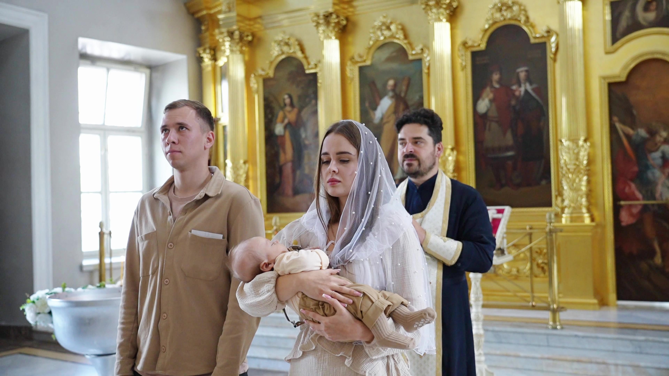 Видео с Таинства Крещения. Фотограф на Крещение и Венчание в Туле, детский и семейный фотограф