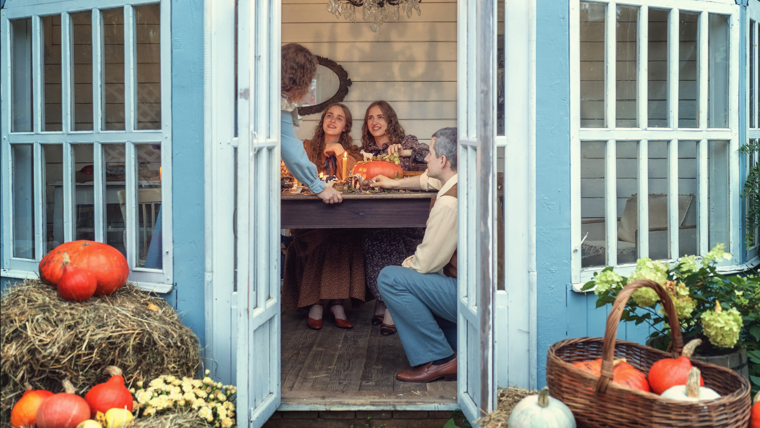 Семейные радости. Осень в Old New Home. Семейный фотограф Новая Рига (Звенигород, Истра) Евгения Литовченко