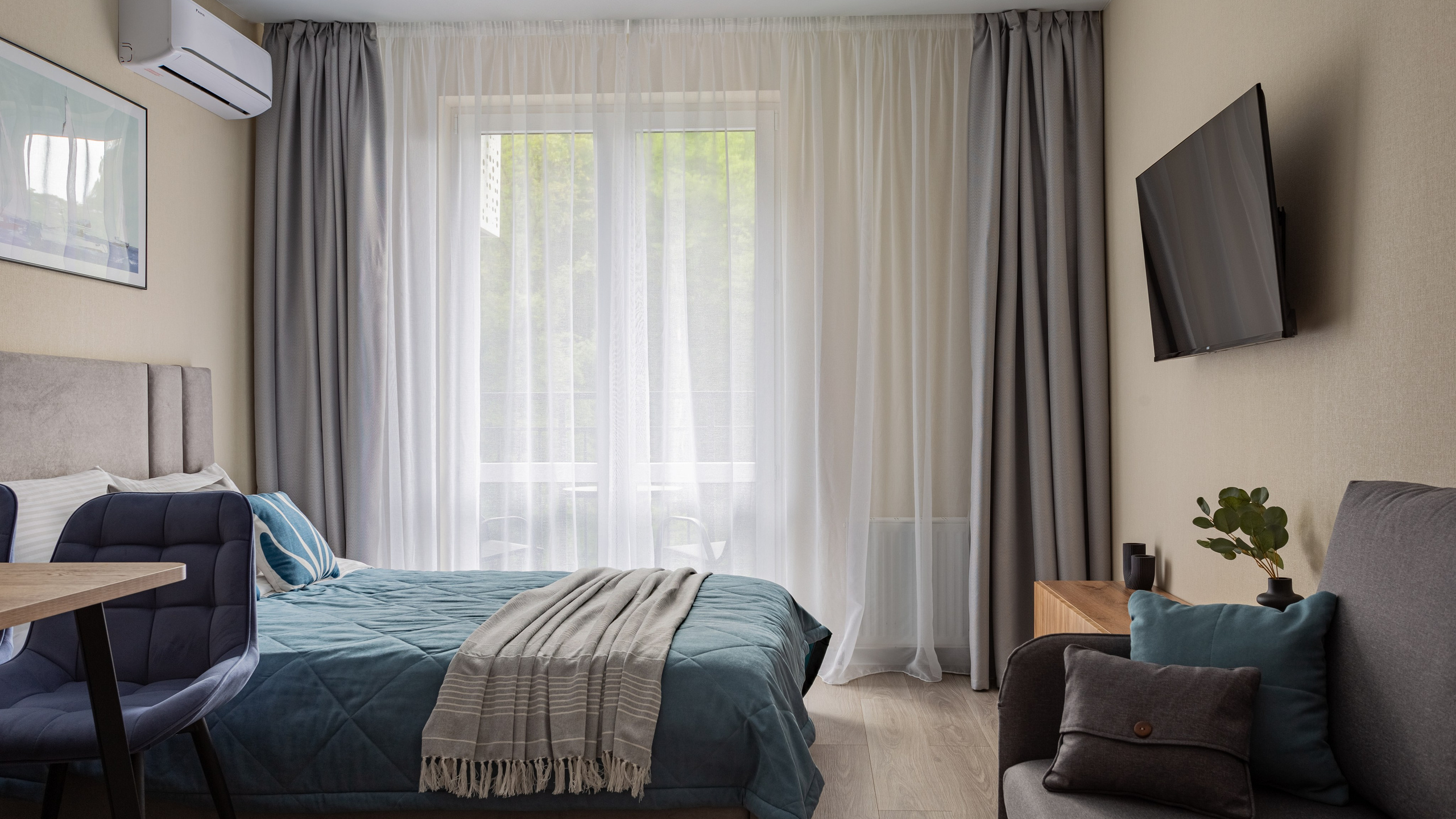 Комплектация студии с ремонтом от застройщика