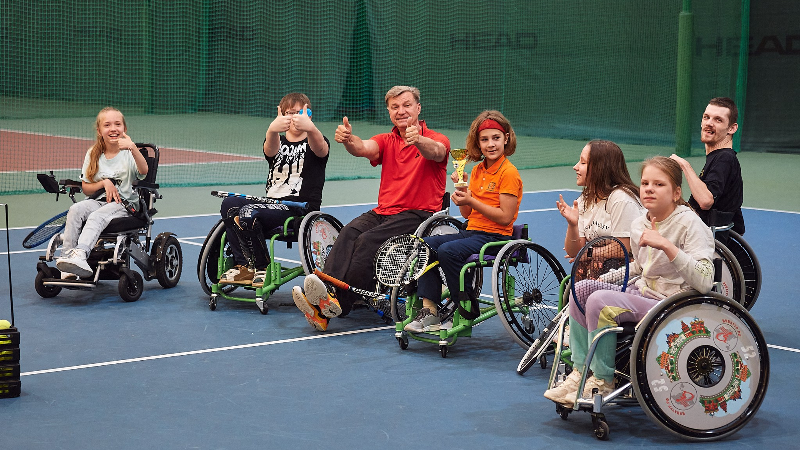 Тренировка теннис на&nbsp;колясках / АНО «Второе дыхание»