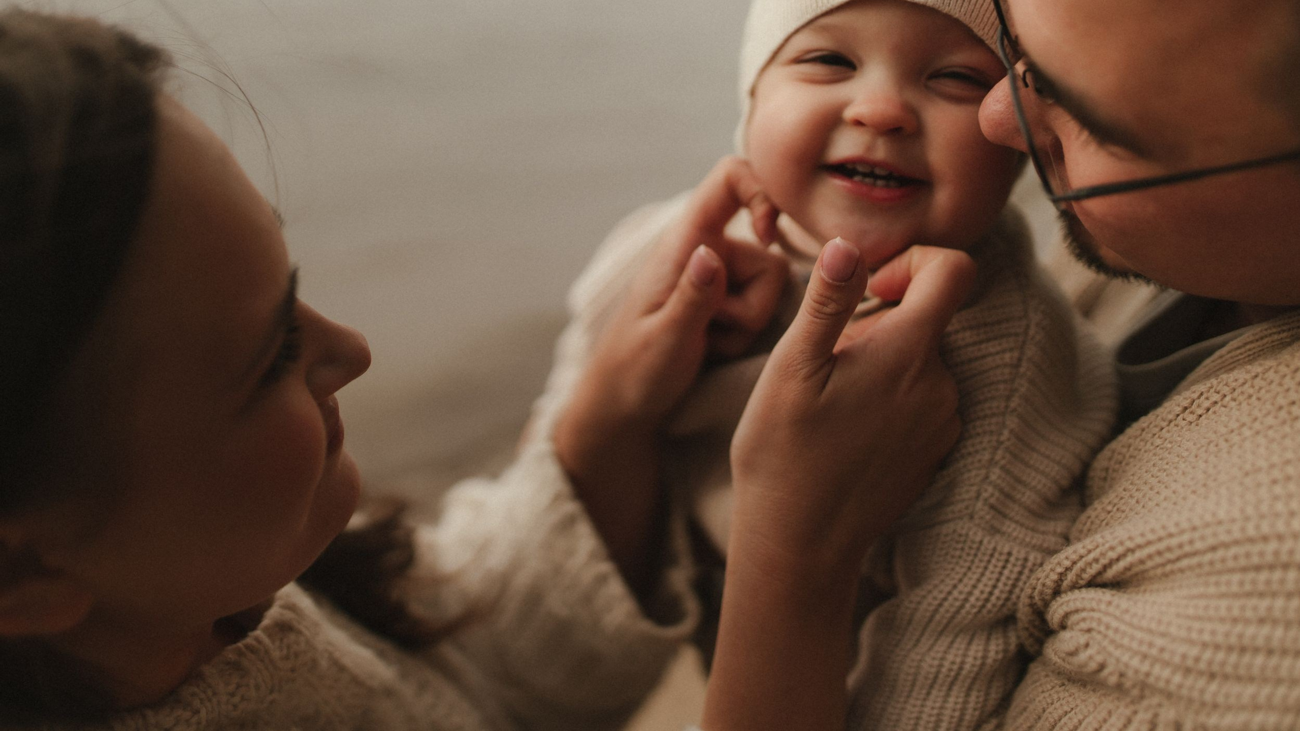 Пляж, ветер, семья