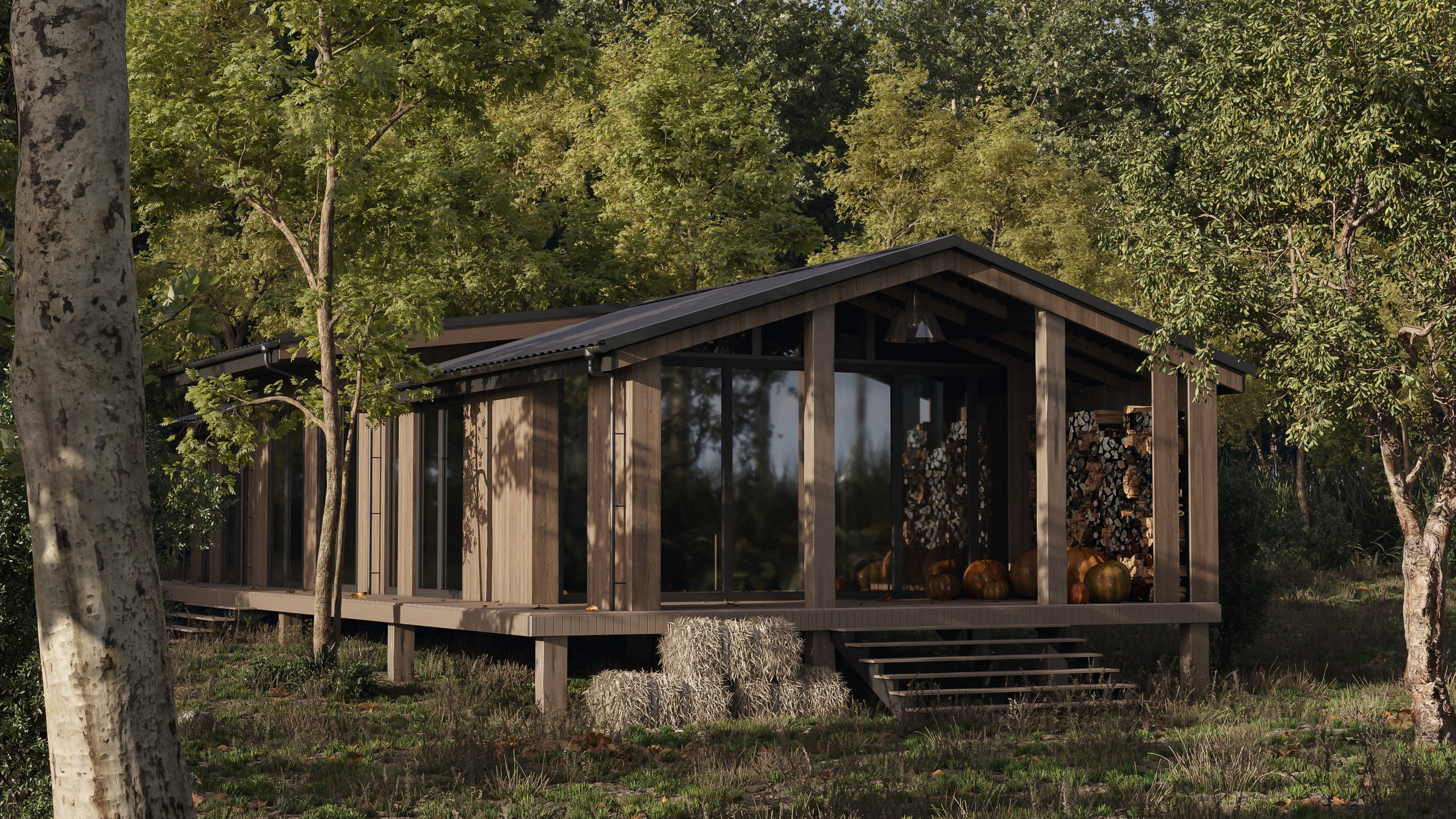 Коттедж из бруса