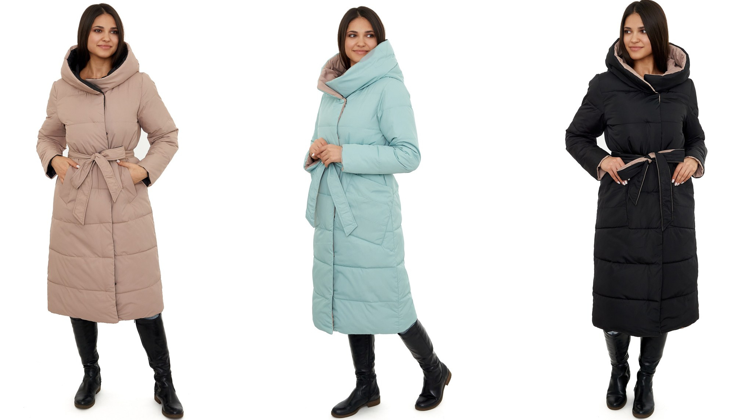 Двухсторонние пуховики