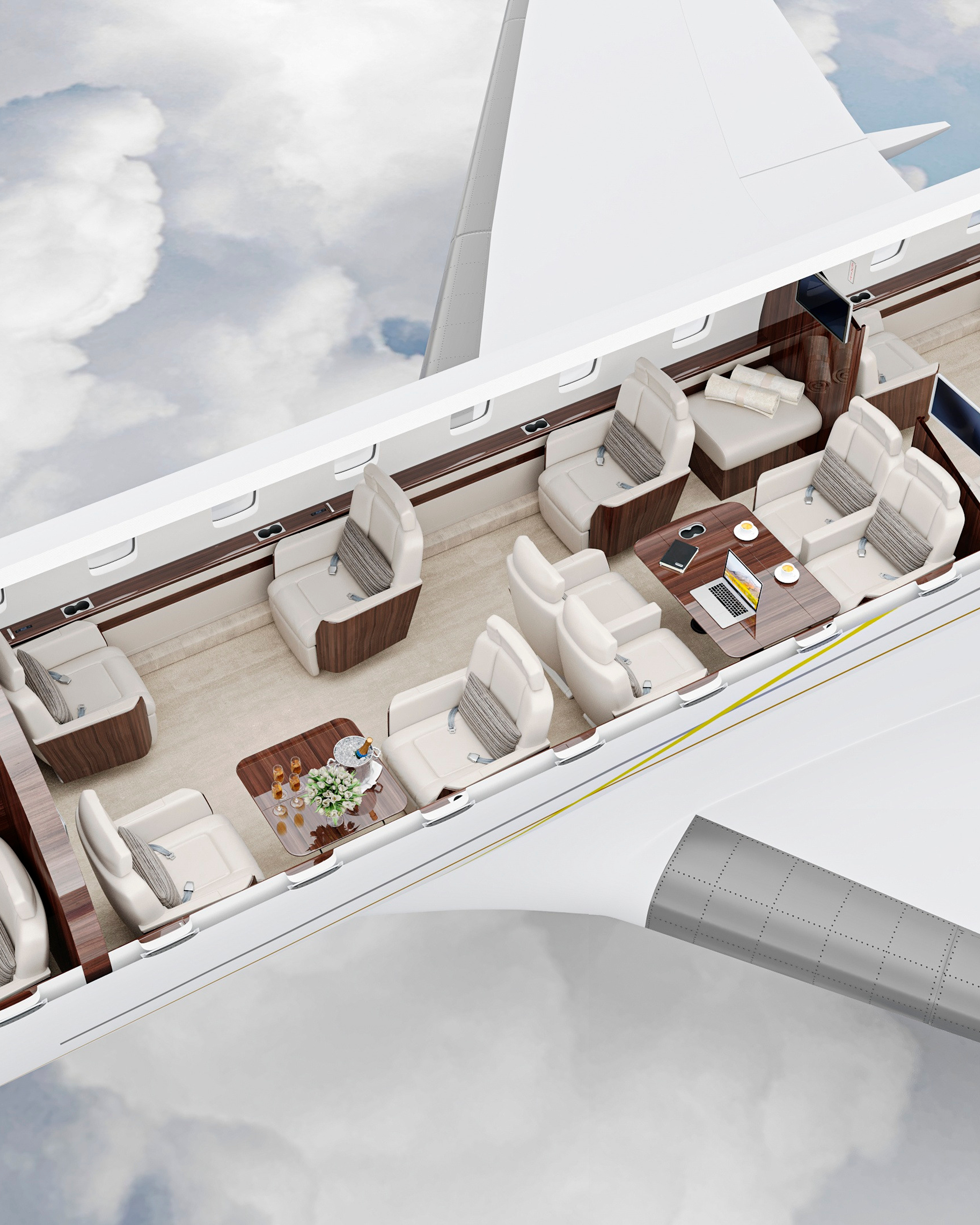 ВИЗУАЛИЗАЦИЯ САМОЛЕТА BOMBARDIER GLOBAL EXPRESS