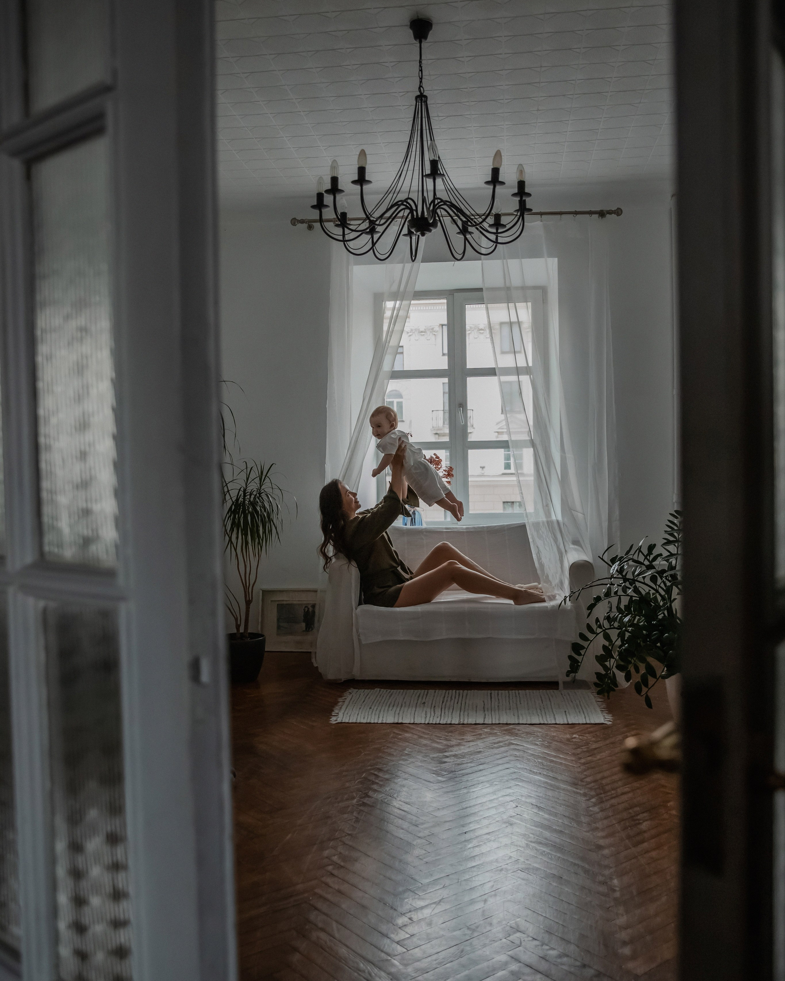 Марина, Паулина и Сашка — фотосессия мамы и деток