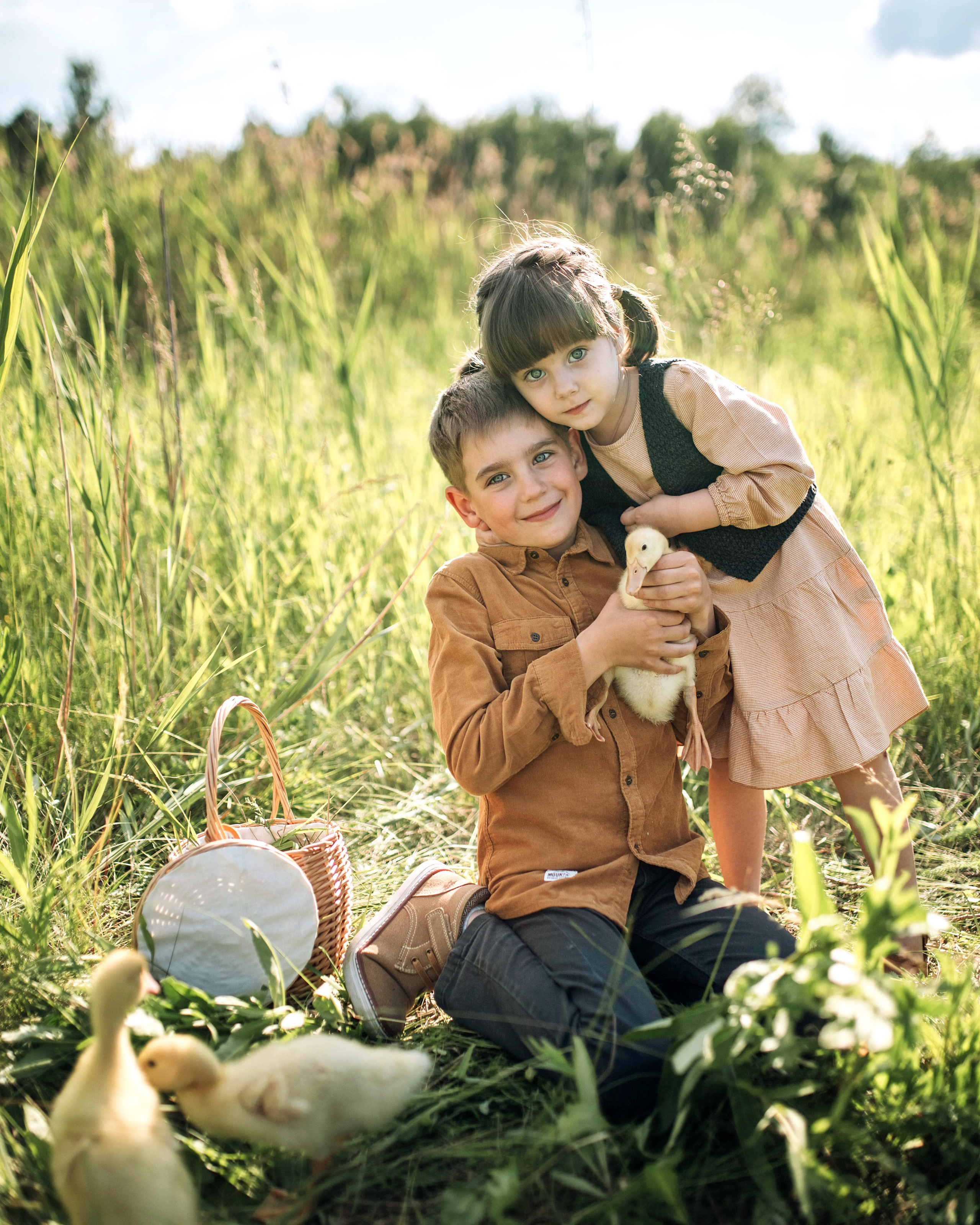 Фотосессия с утятами